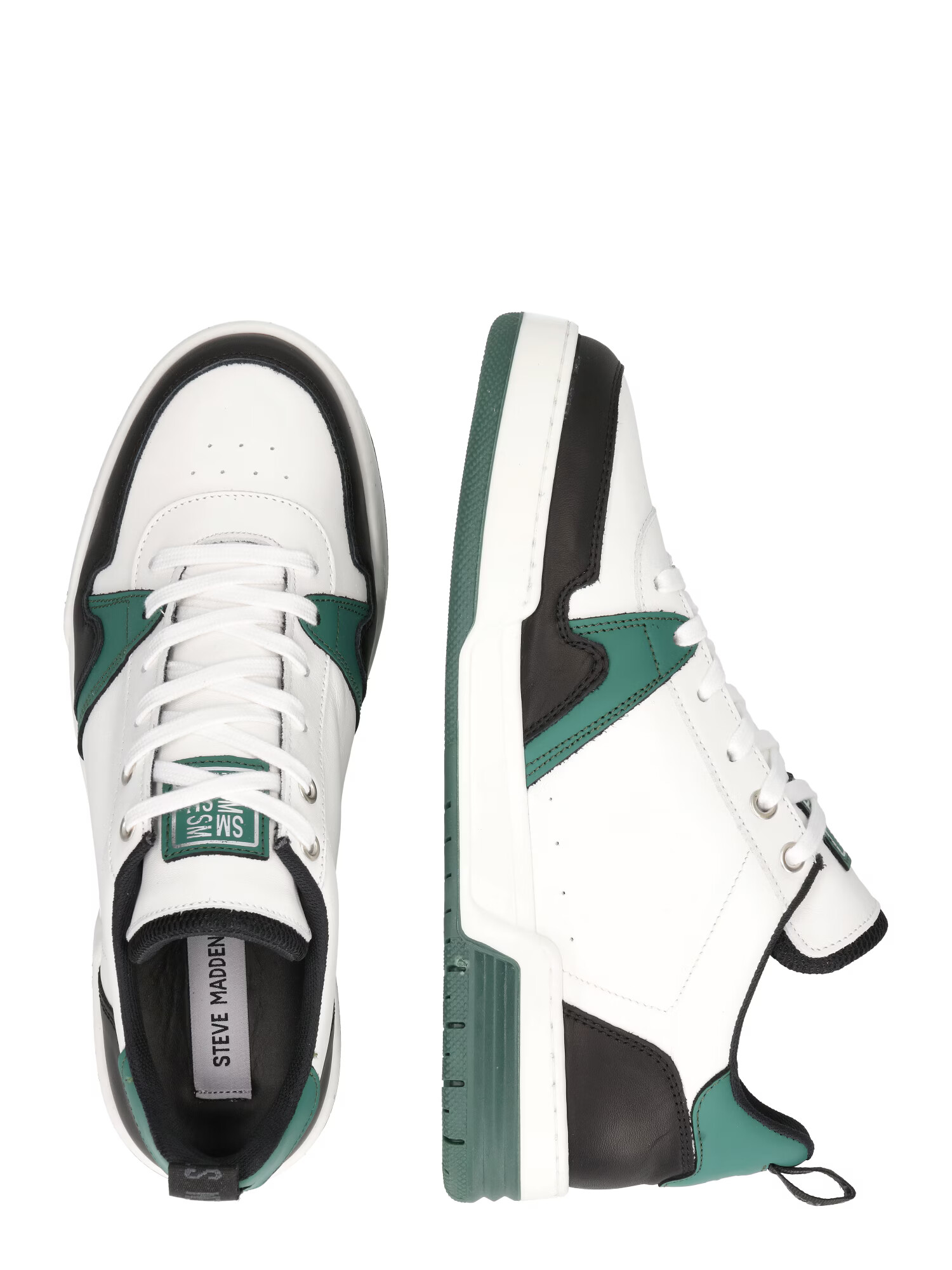 STEVE MADDEN Sneaker low 'KEAN' verde închis / negru / alb - Pled.ro