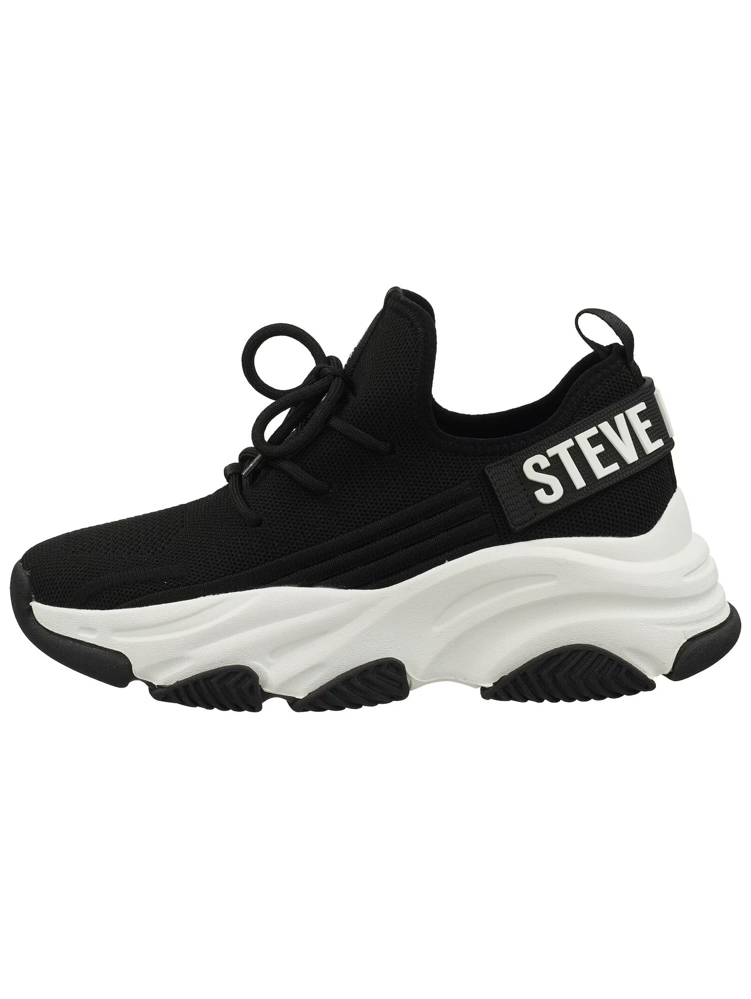 STEVE MADDEN Sneaker low 'PROTÉGÉ' negru / alb - Pled.ro