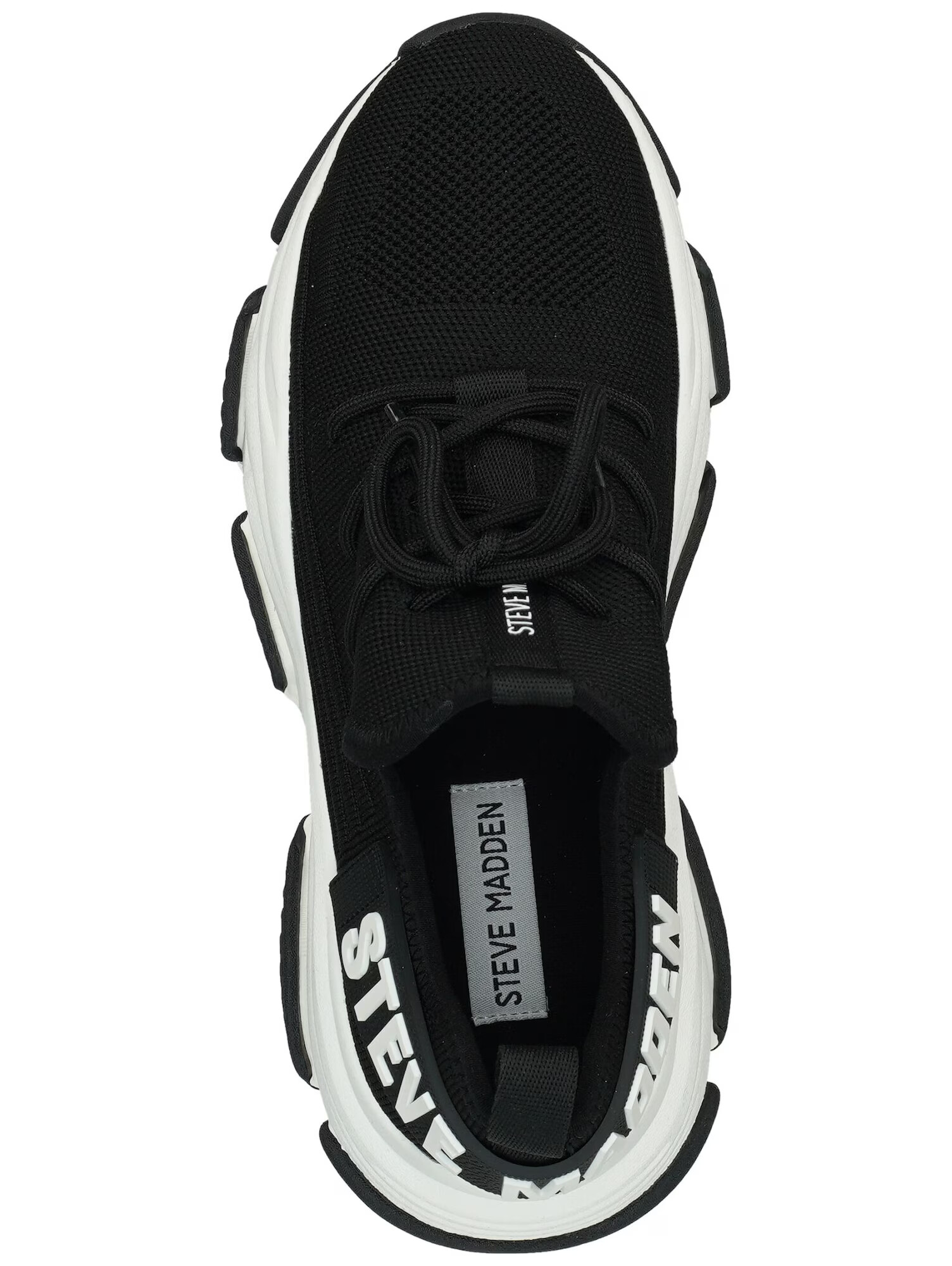 STEVE MADDEN Sneaker low 'PROTÉGÉ' negru / alb - Pled.ro