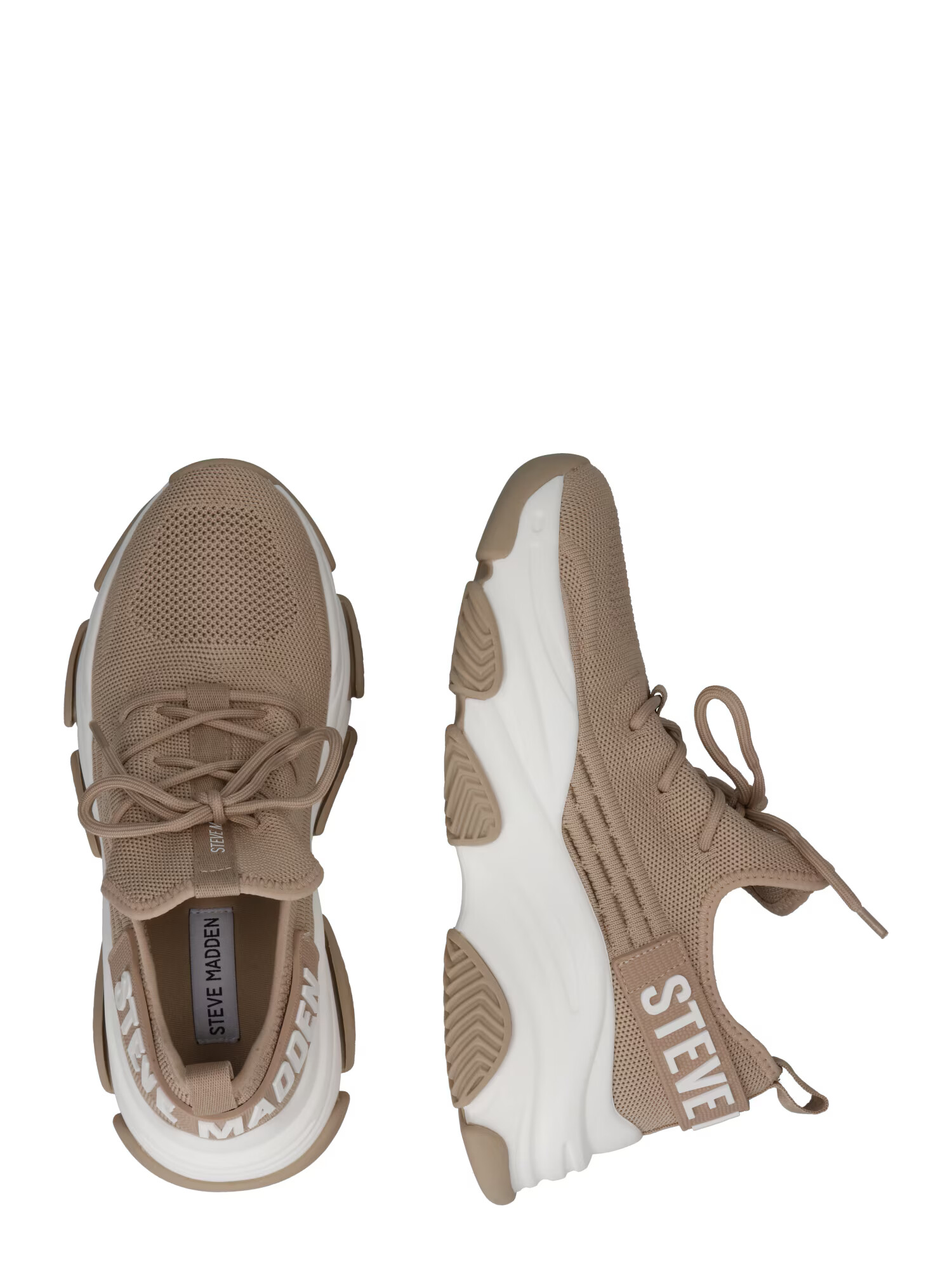 STEVE MADDEN Sneaker low 'PROTÉGÉ' nisipiu / alb - Pled.ro