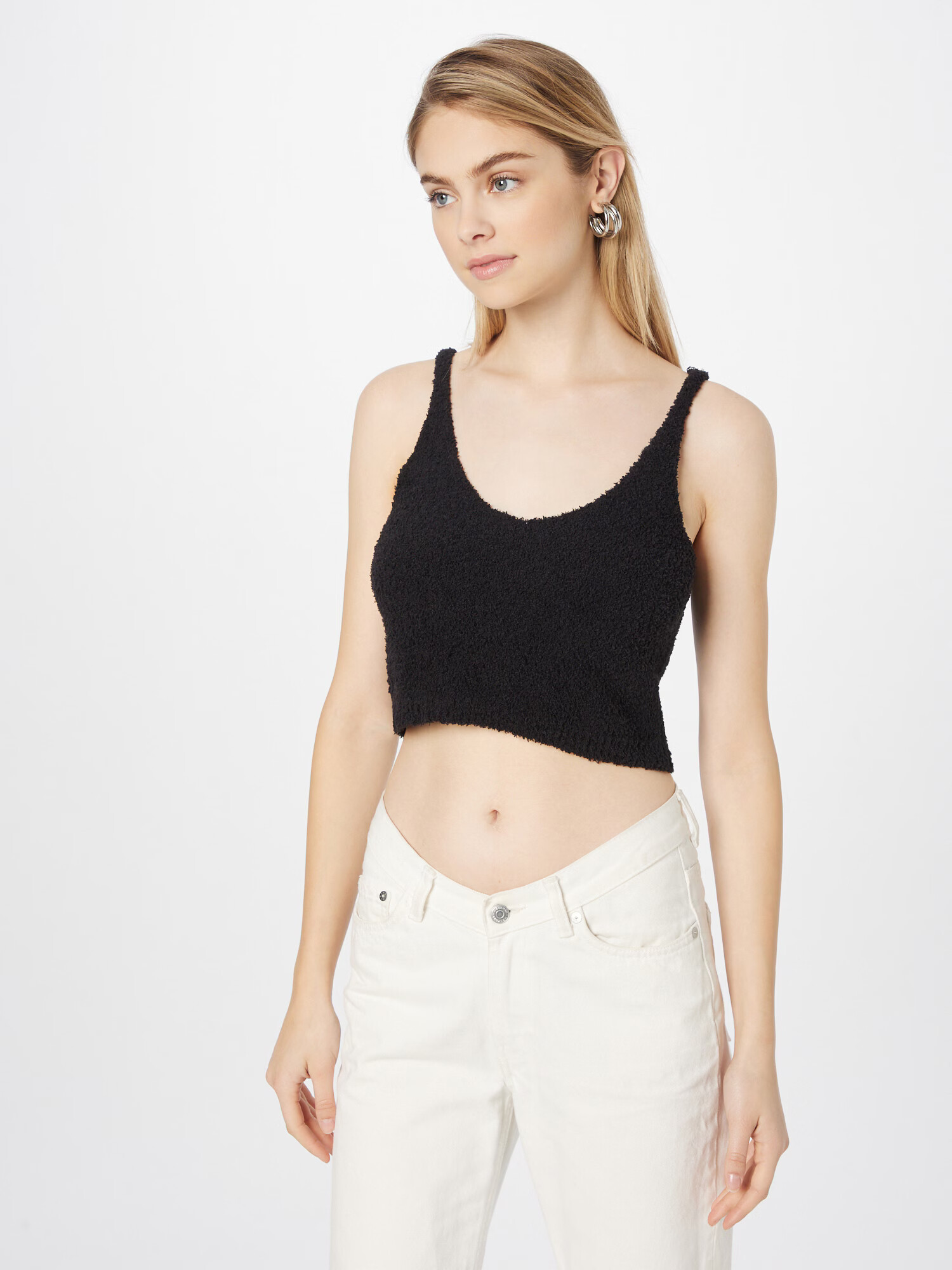 STEVE MADDEN Top brodat negru - Pled.ro