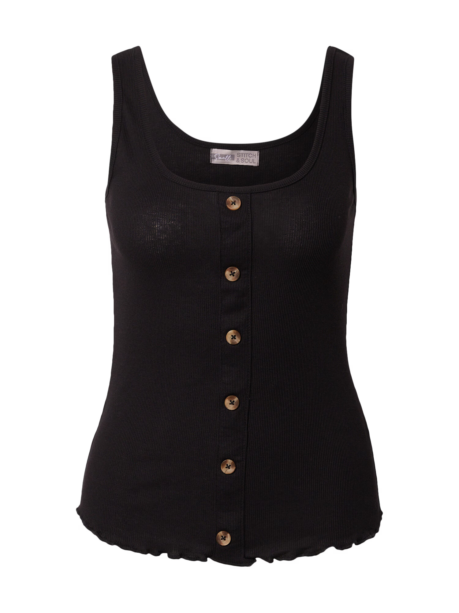 Stitch and Soul Top negru - Pled.ro