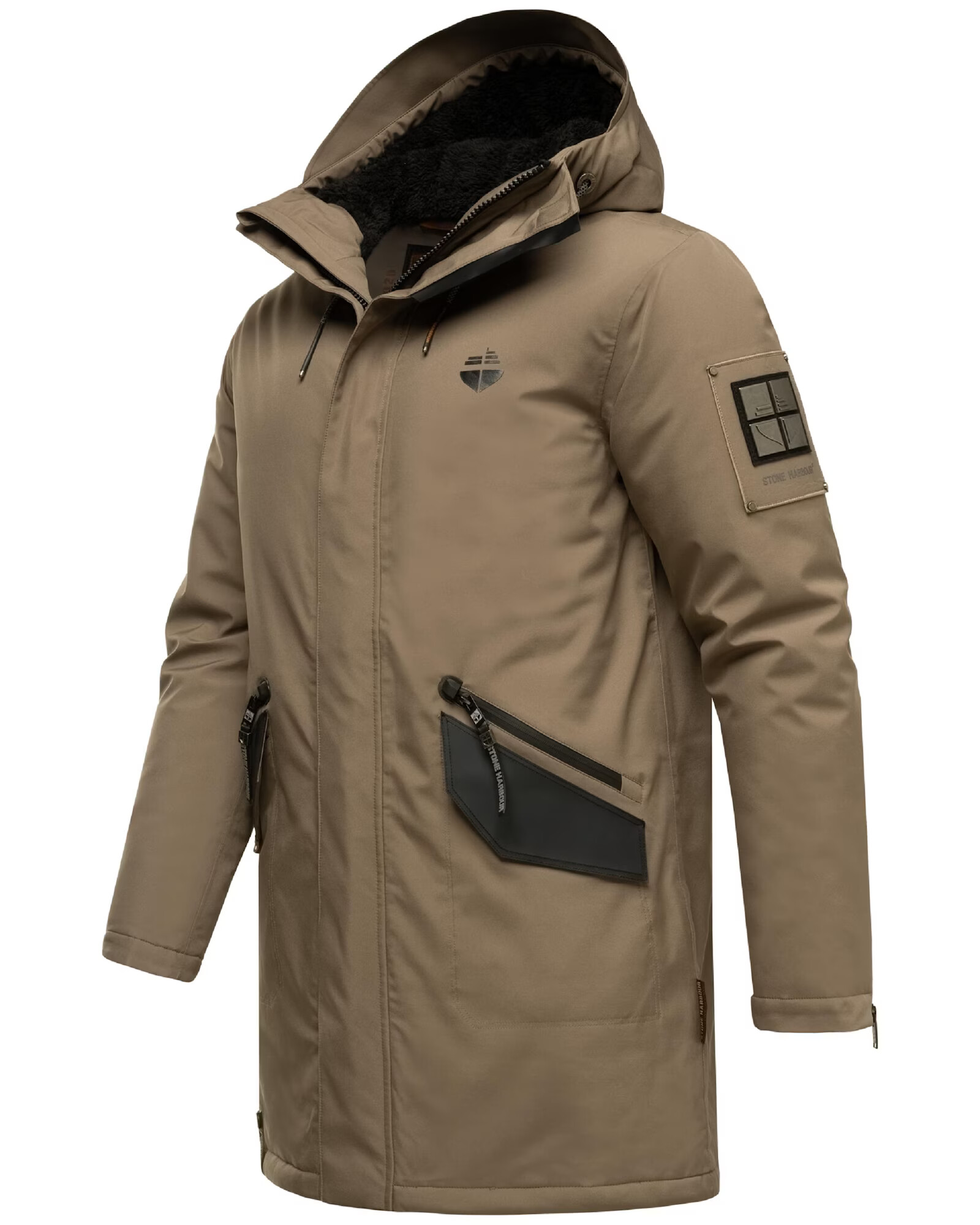 STONE HARBOUR Parka de iarnă 'Ragaan' maro / negru - Pled.ro