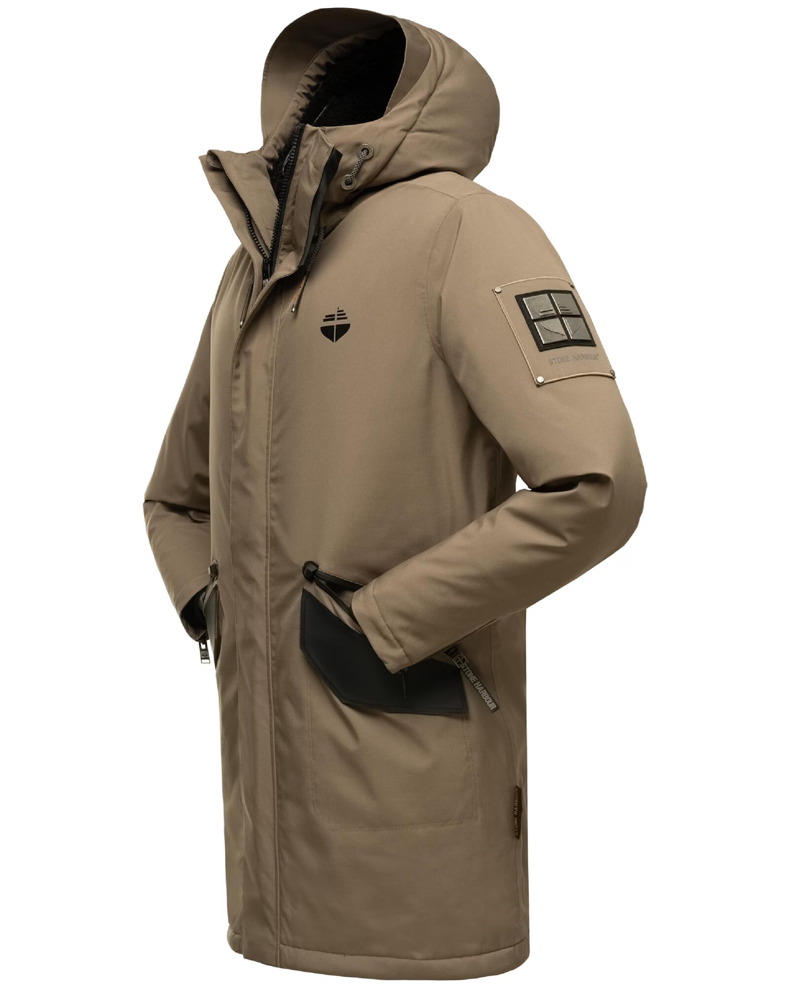 STONE HARBOUR Parka de iarnă 'Ragaan' maro / negru - Pled.ro