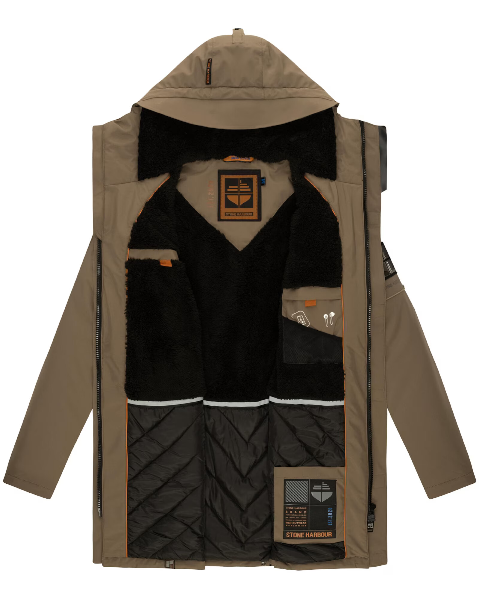 STONE HARBOUR Parka de iarnă 'Ragaan' maro / negru - Pled.ro