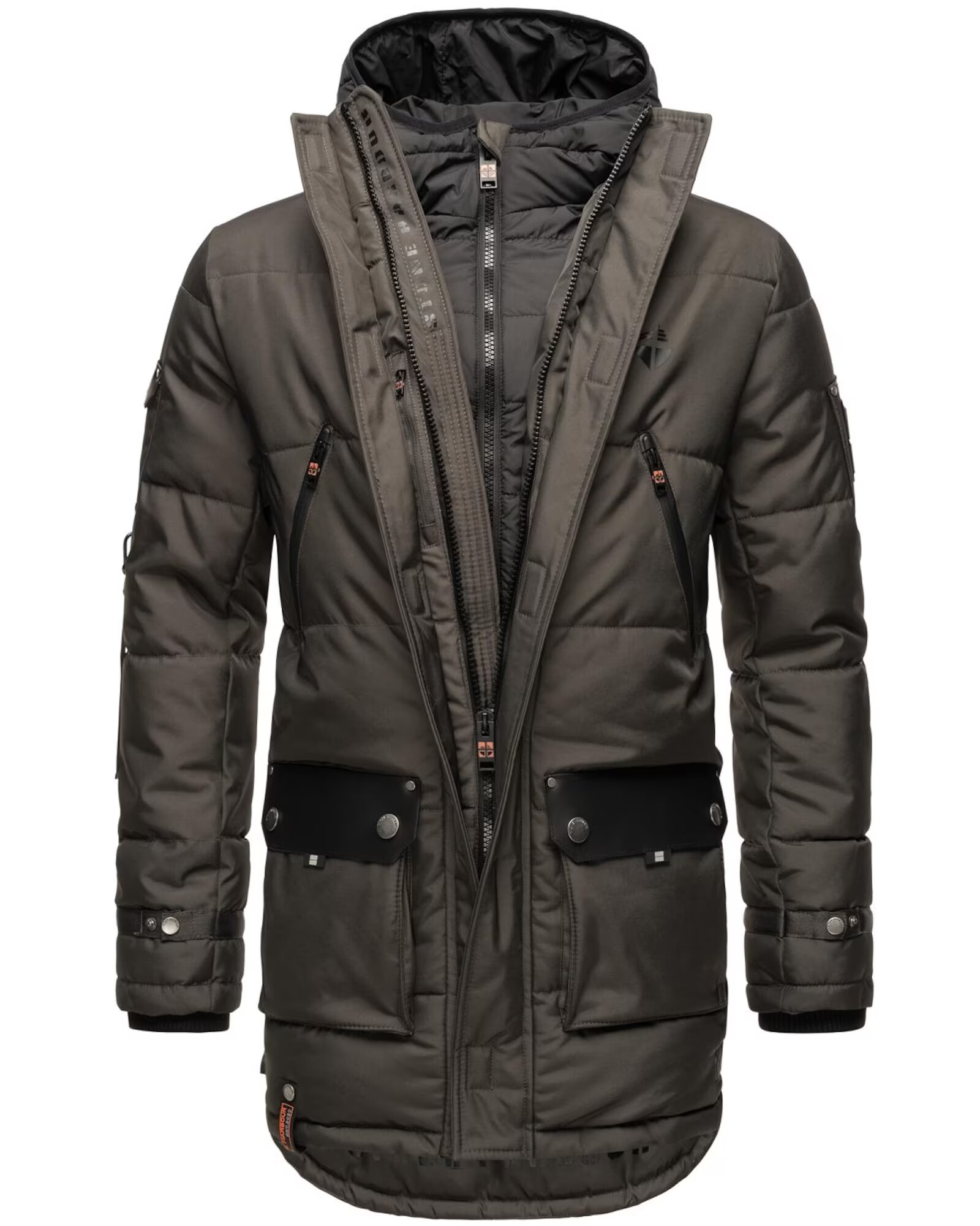 STONE HARBOUR Parka de iarnă 'Tahaa' gri fumuriu / negru - Pled.ro