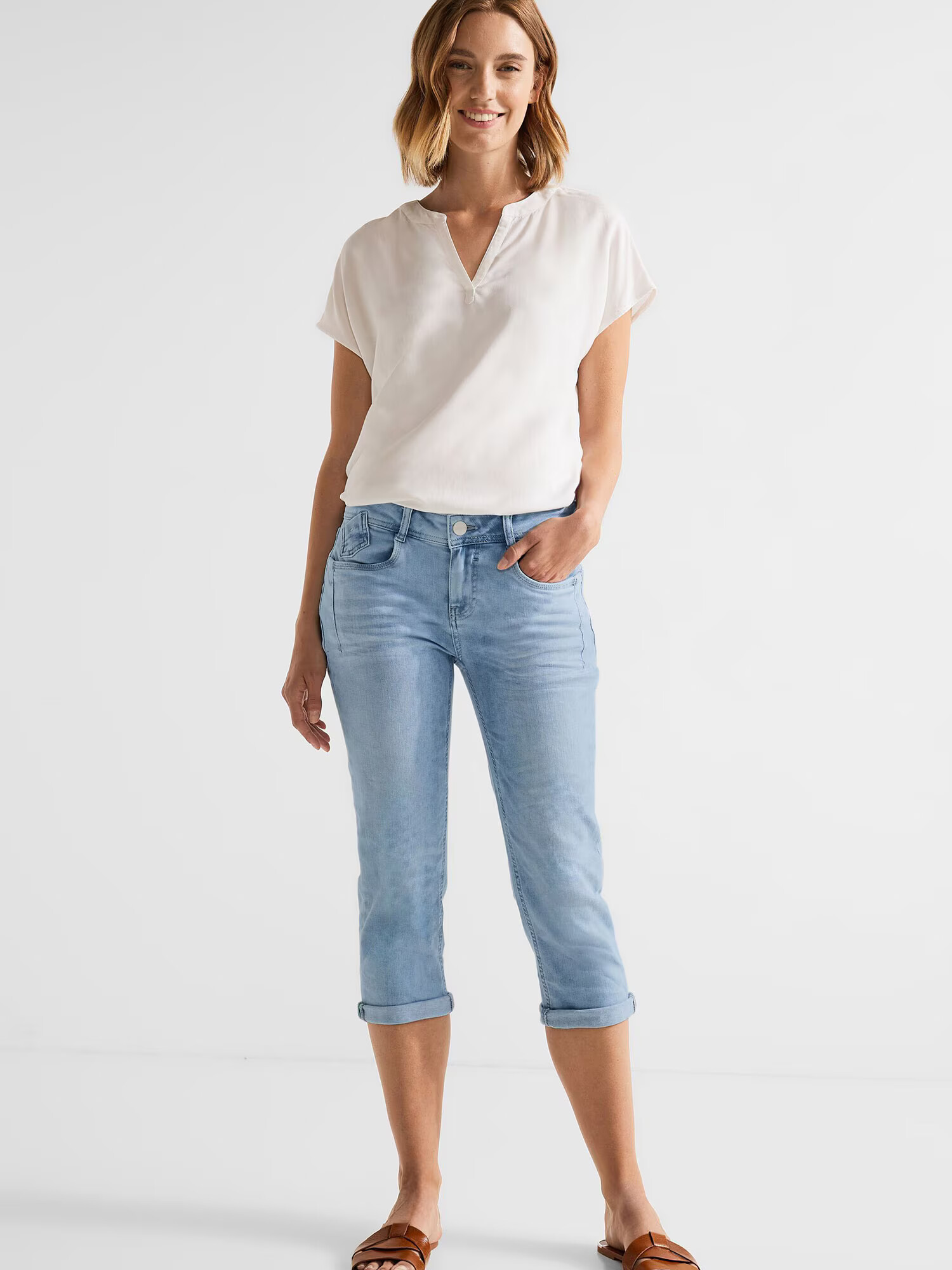 STREET ONE Jeans albastru deschis - Pled.ro