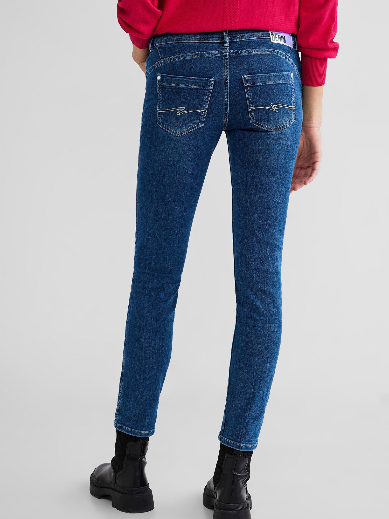 STREET ONE Jeans 'Crissi' albastru închis - Pled.ro