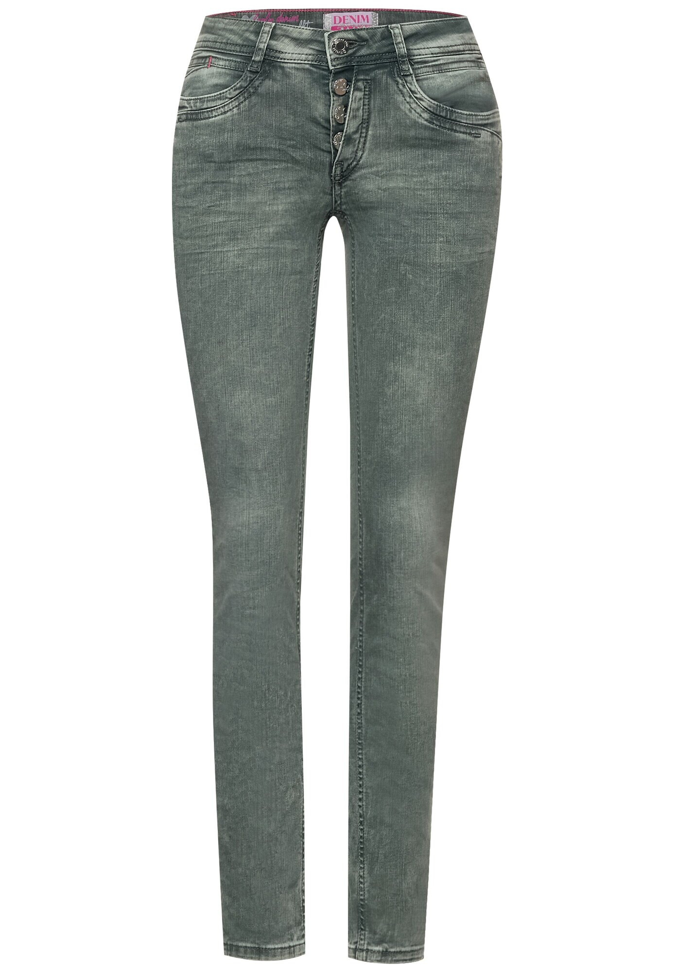 STREET ONE Jeans 'Crissi' verde închis - Pled.ro