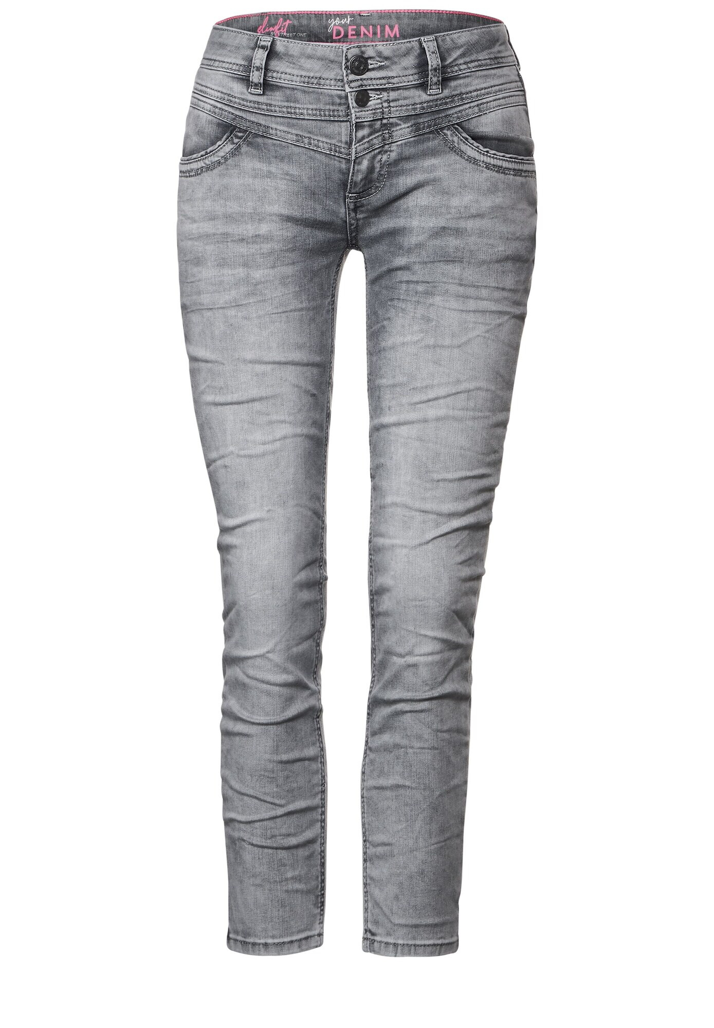 STREET ONE Jeans 'York' gri denim - Pled.ro