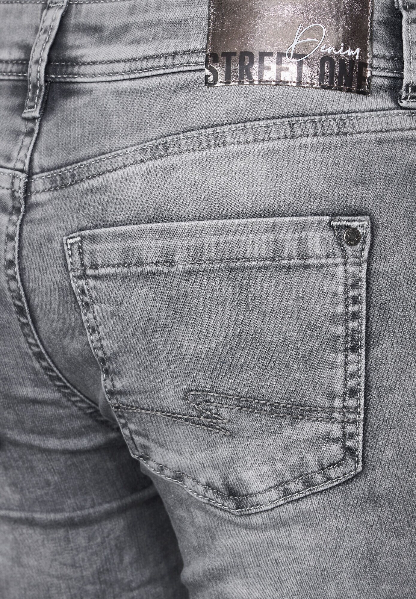 STREET ONE Jeans 'York' gri denim - Pled.ro