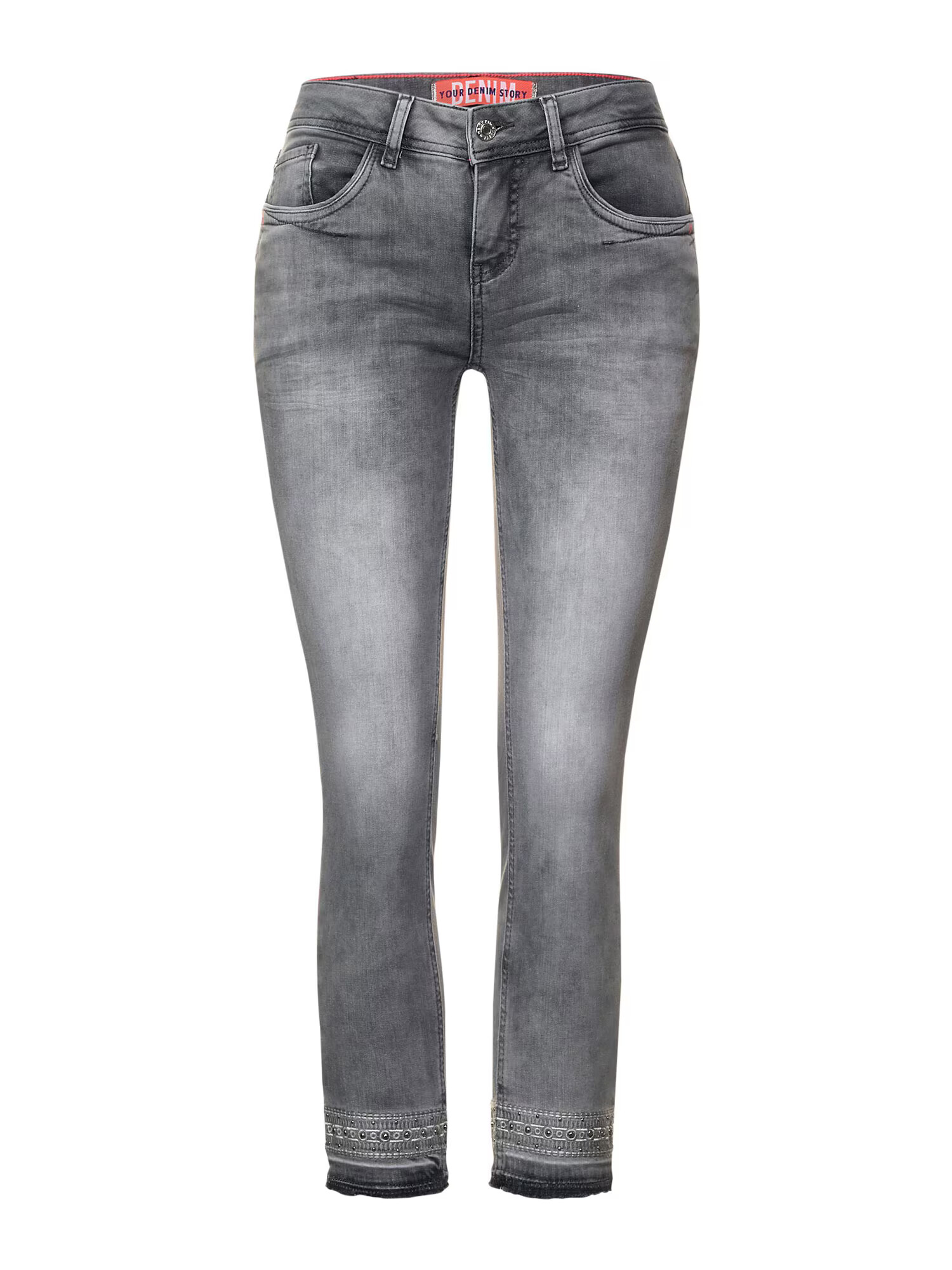 STREET ONE Jeans gri denim / negru - Pled.ro