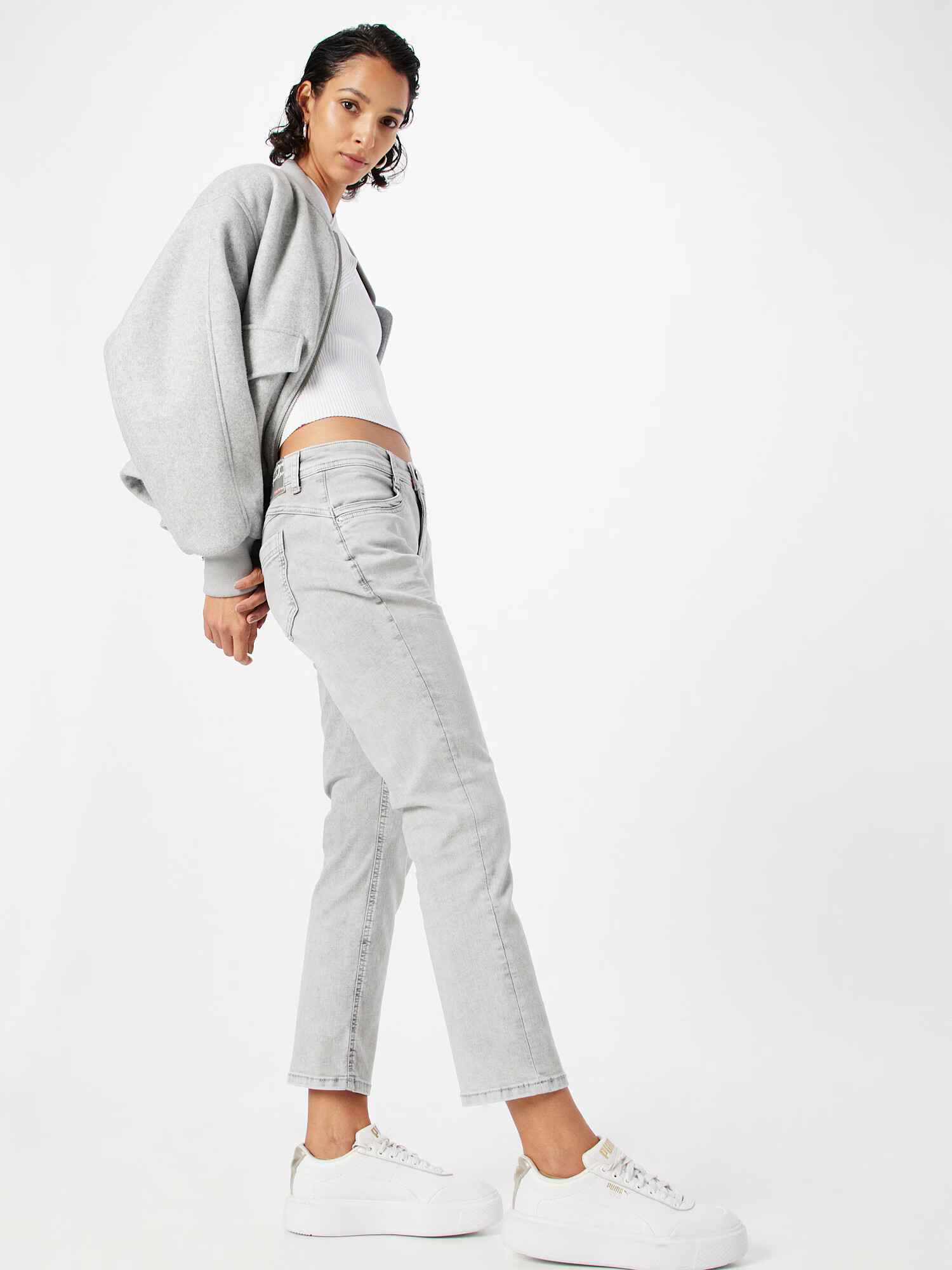 STREET ONE Jeans 'Jane' gri denim - Pled.ro