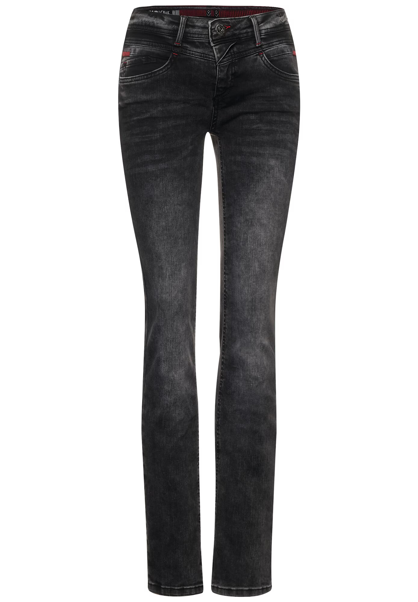 STREET ONE Jeans negru denim - Pled.ro