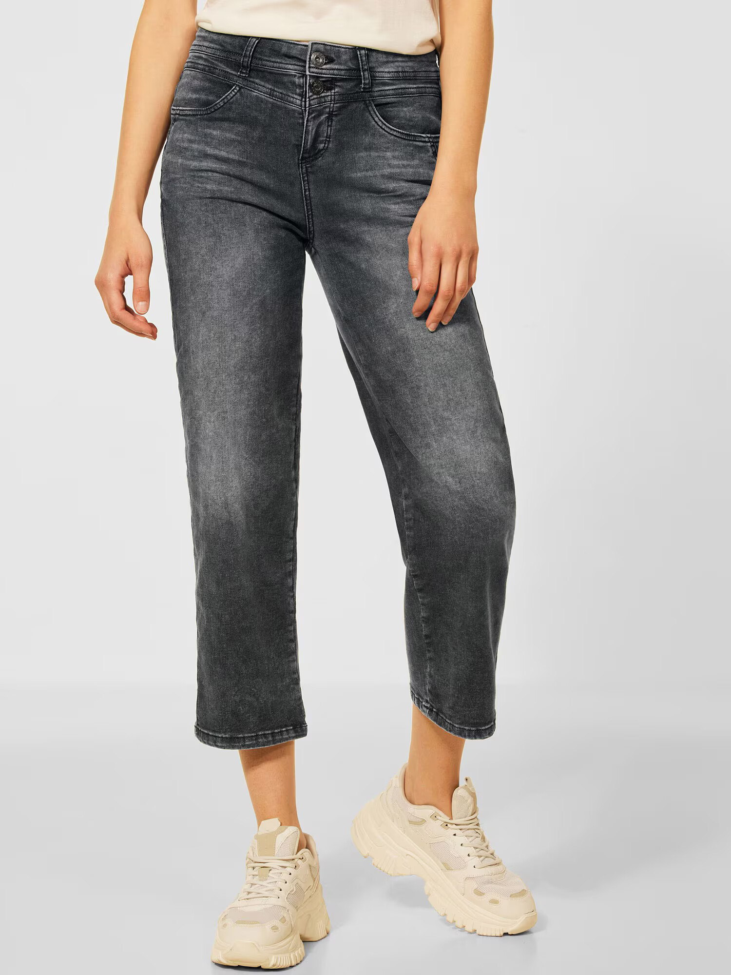 STREET ONE Jeans negru denim - Pled.ro