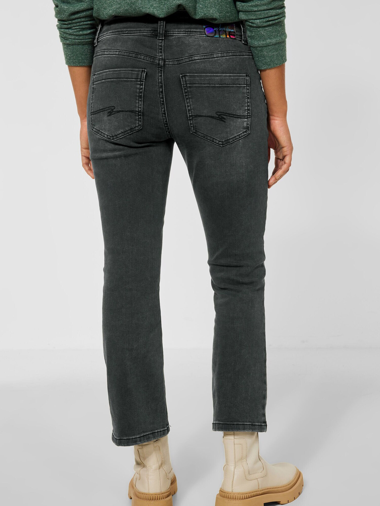 STREET ONE Jeans negru denim - Pled.ro