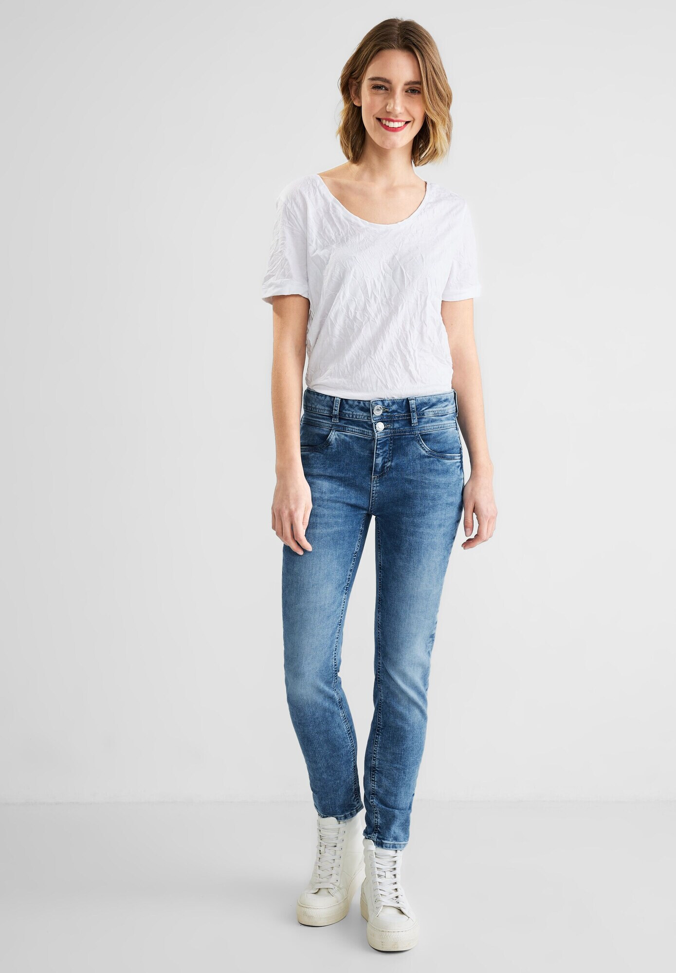 STREET ONE Jeans 'York' albastru denim - Pled.ro