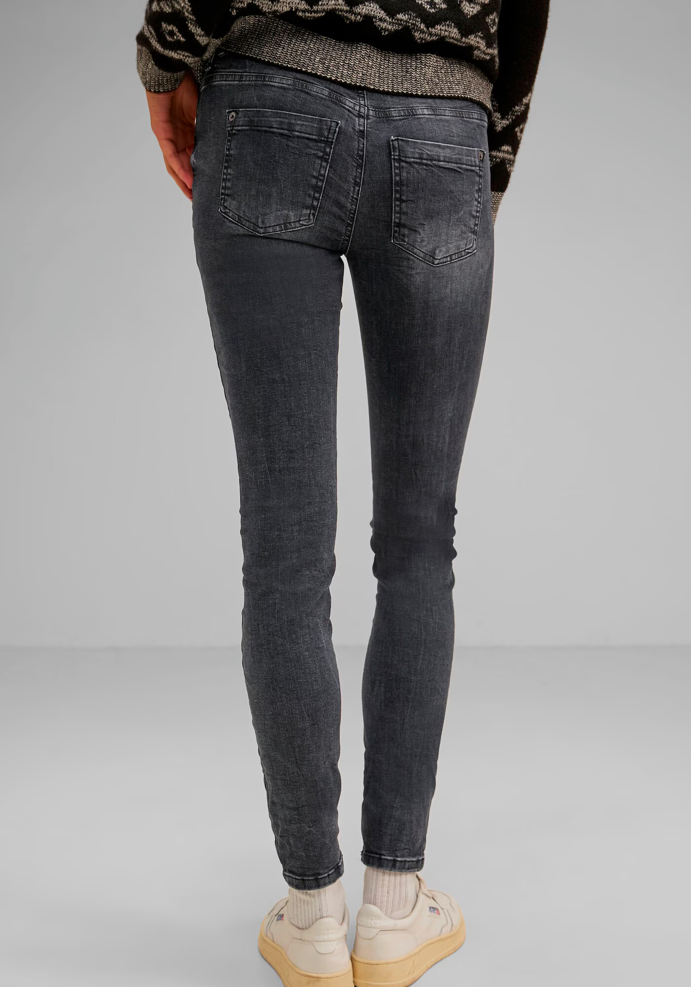 STREET ONE Jeans 'York' gri închis - Pled.ro