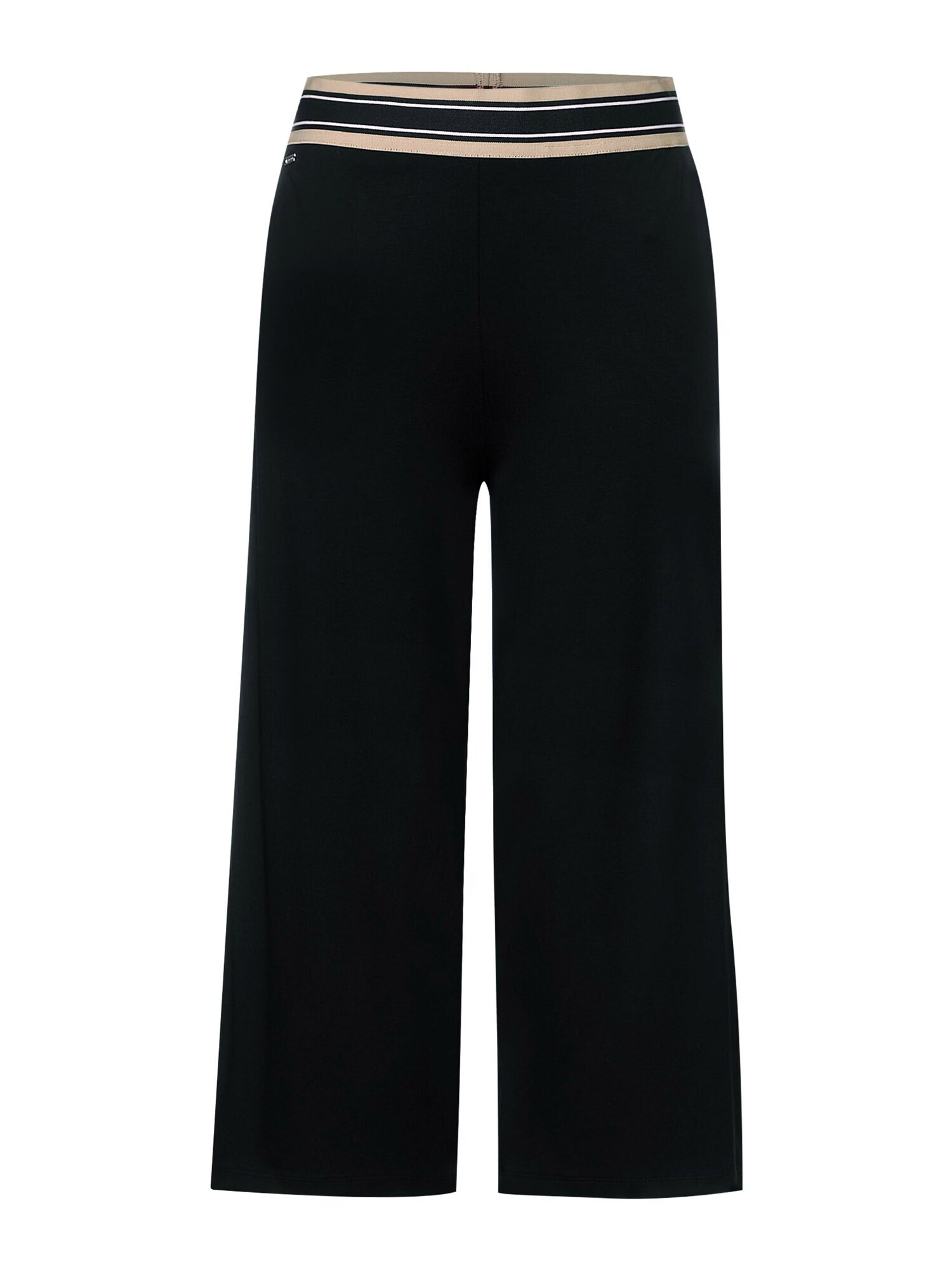 STREET ONE Pantaloni bej / negru / alb - Pled.ro