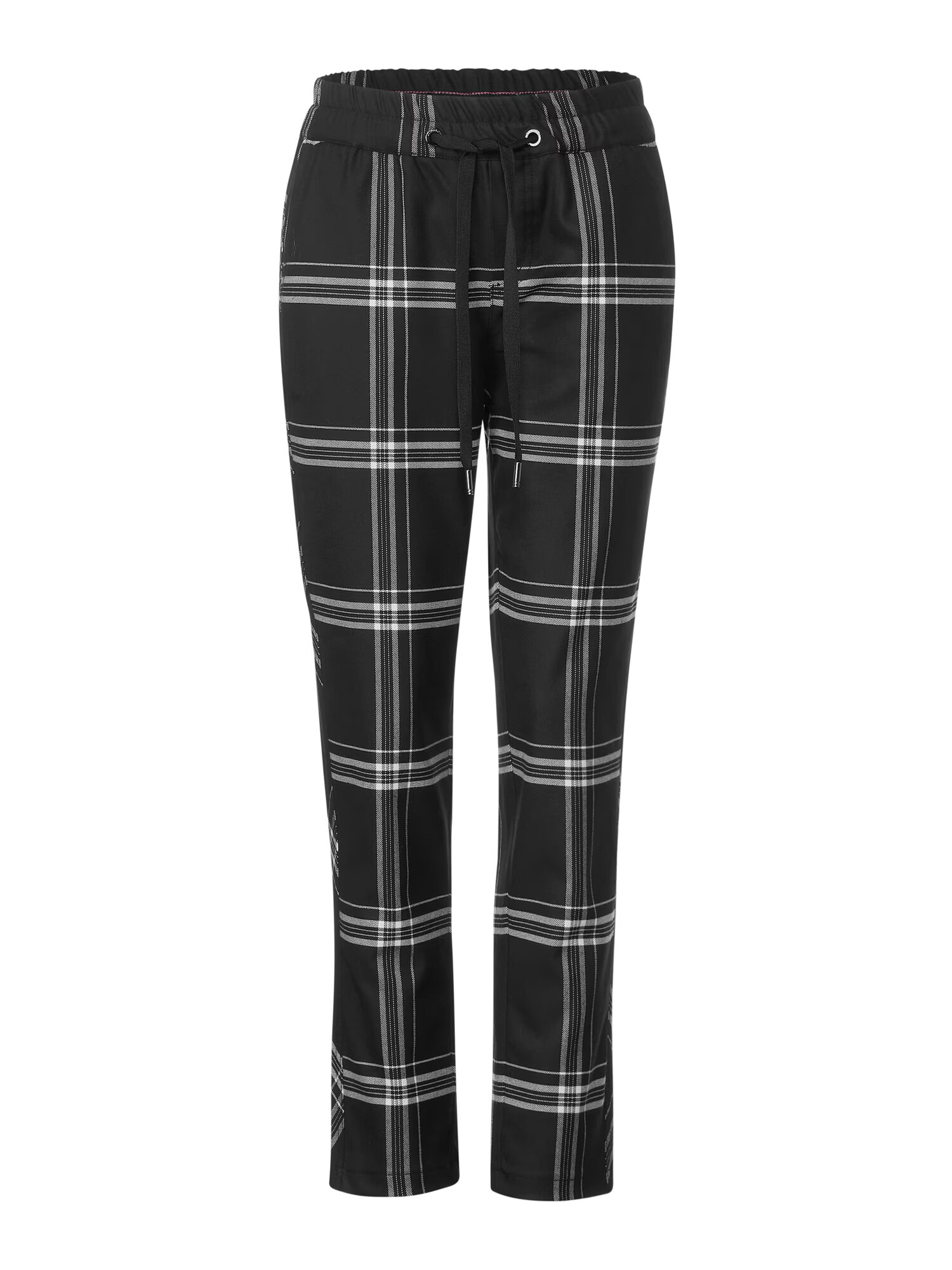 STREET ONE Pantaloni negru / alb - Pled.ro