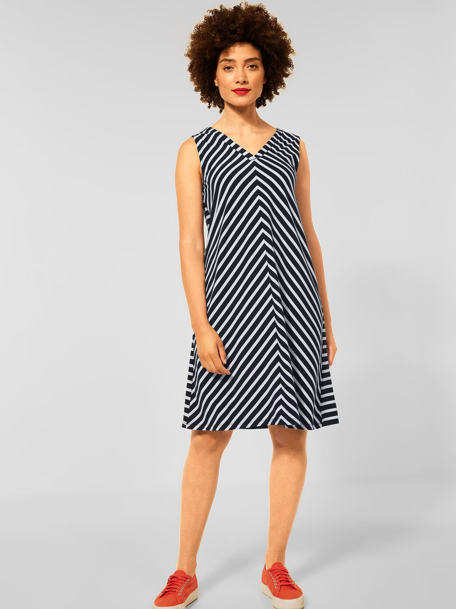 STREET ONE Rochie bleumarin / alb - Pled.ro