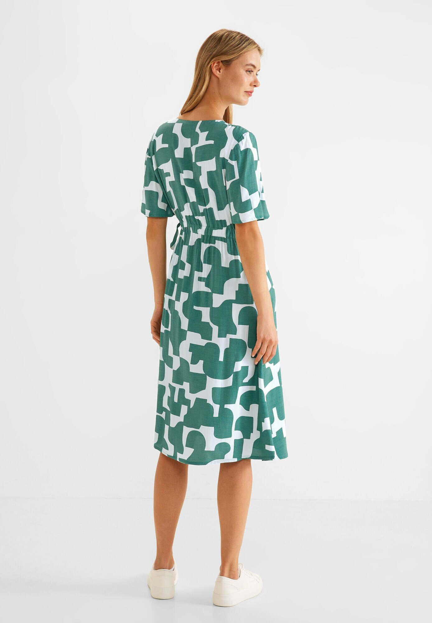 STREET ONE Rochie verde / alb - Pled.ro