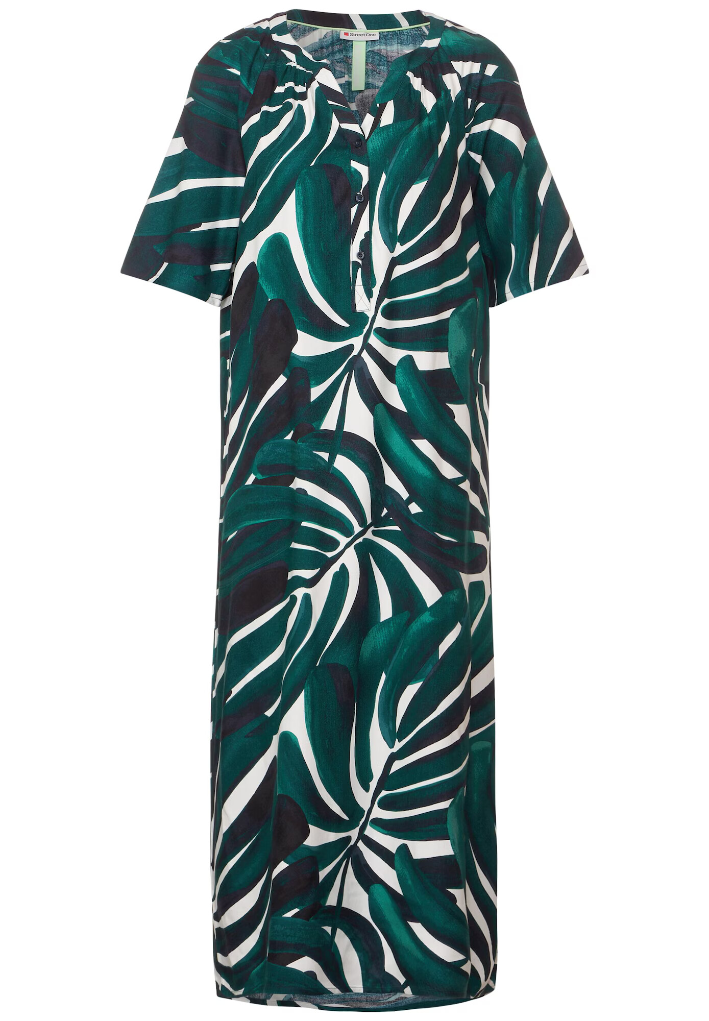 STREET ONE Rochie verde / alb - Pled.ro