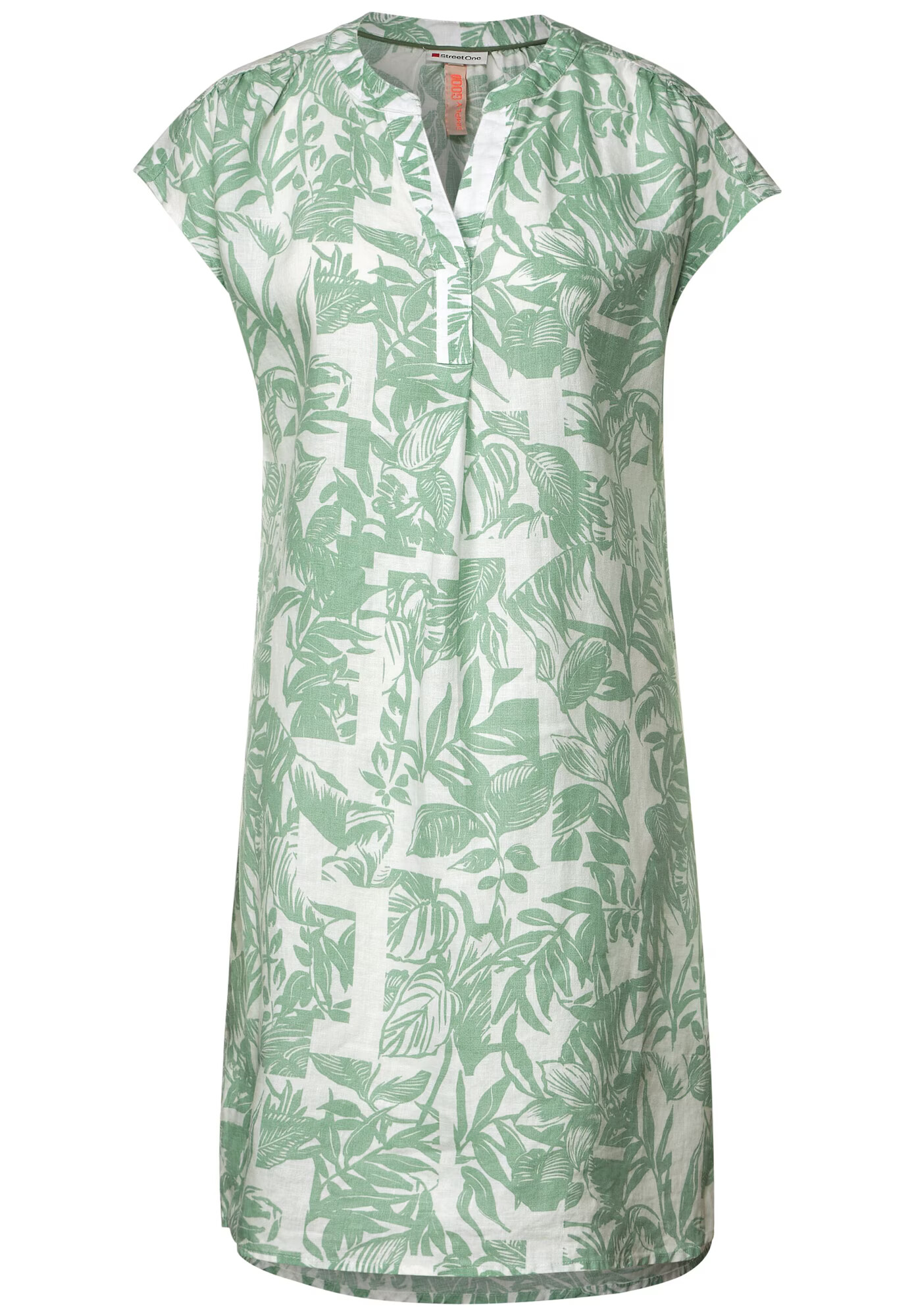 STREET ONE Rochie verde deschis / alb - Pled.ro