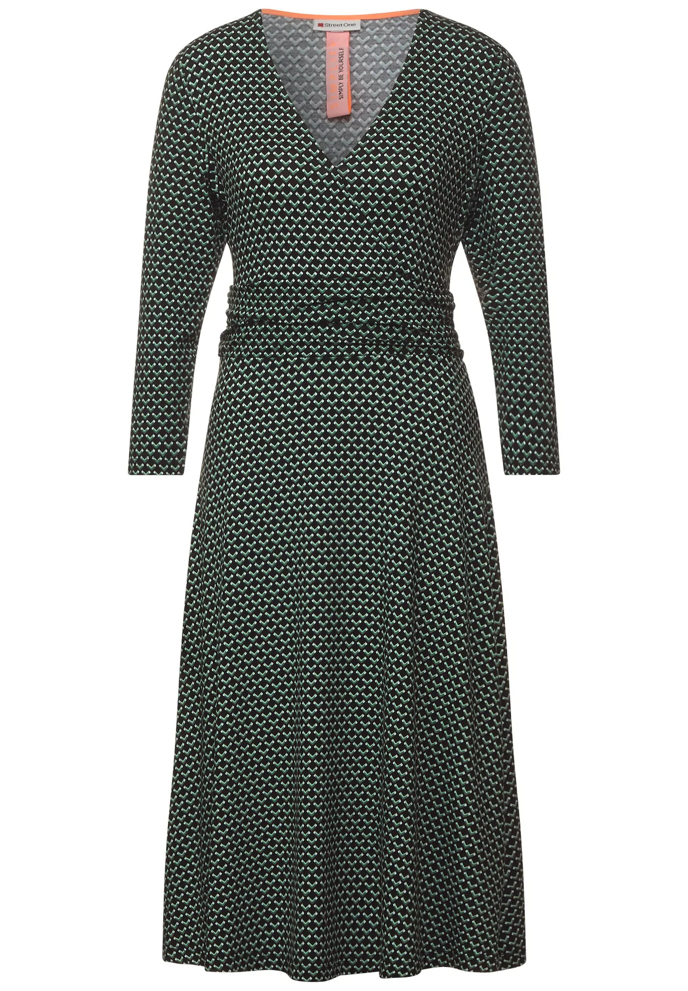 STREET ONE Rochie bej / verde / negru - Pled.ro