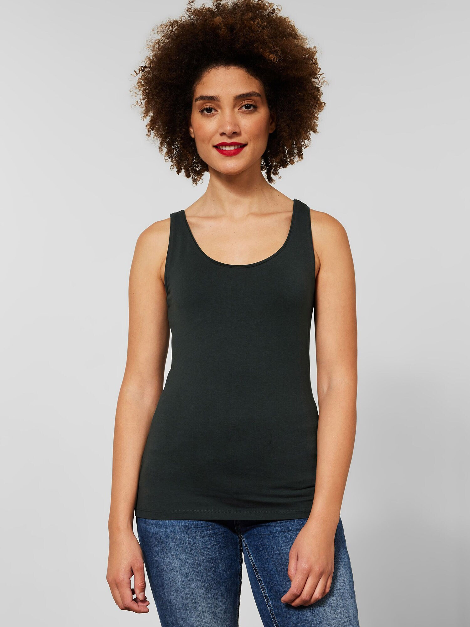 STREET ONE Top 'Anni' verde pin - Pled.ro