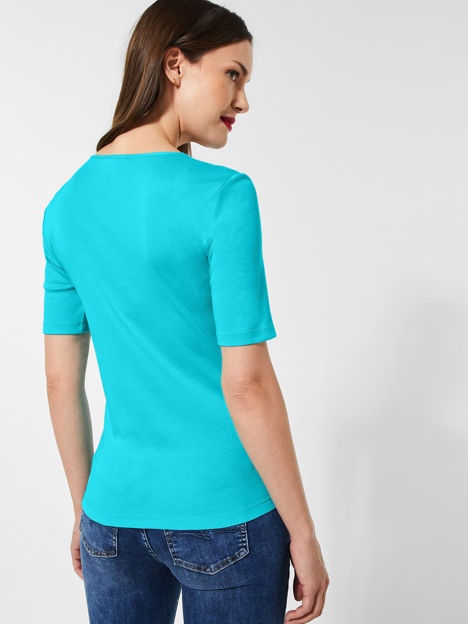 STREET ONE Tricou albastru aqua - Pled.ro