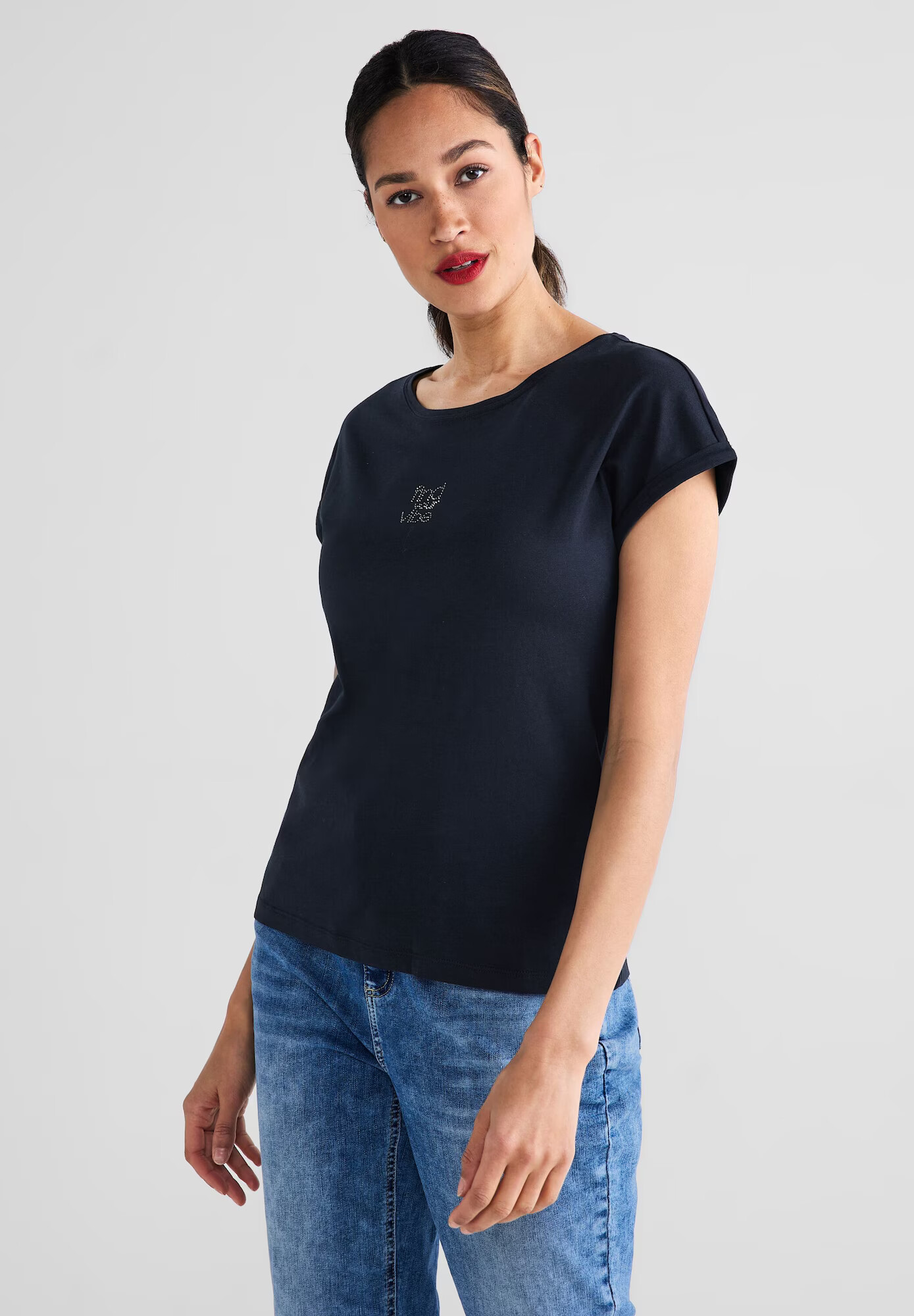 STREET ONE Tricou negru - Pled.ro