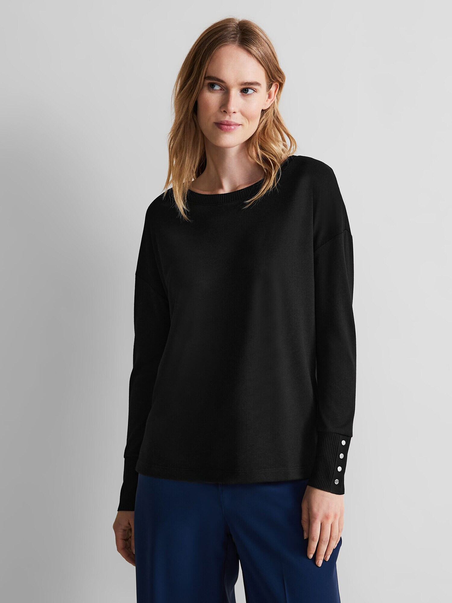 STREET ONE Tricou negru - Pled.ro