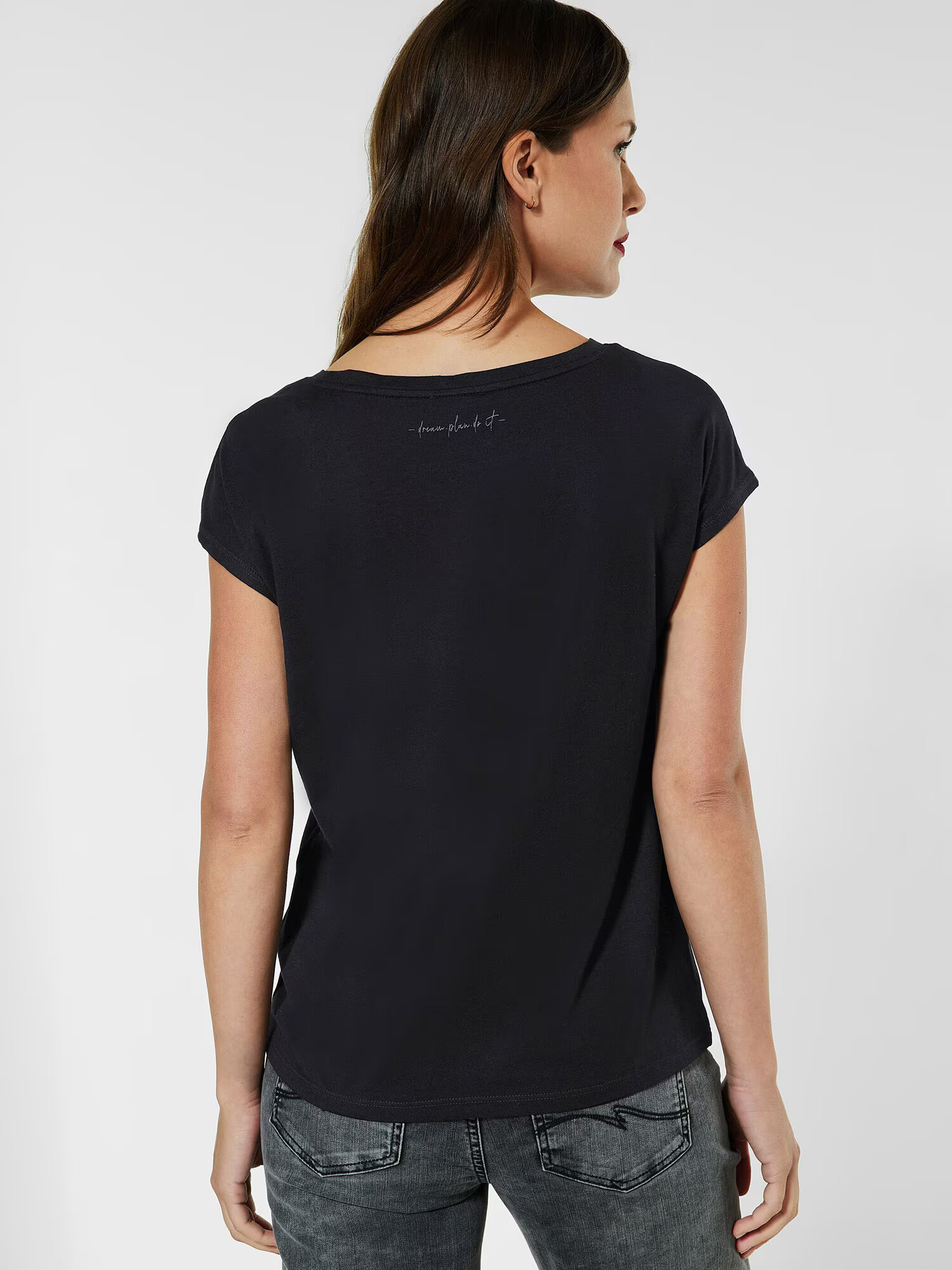 STREET ONE Tricou negru / argintiu - Pled.ro