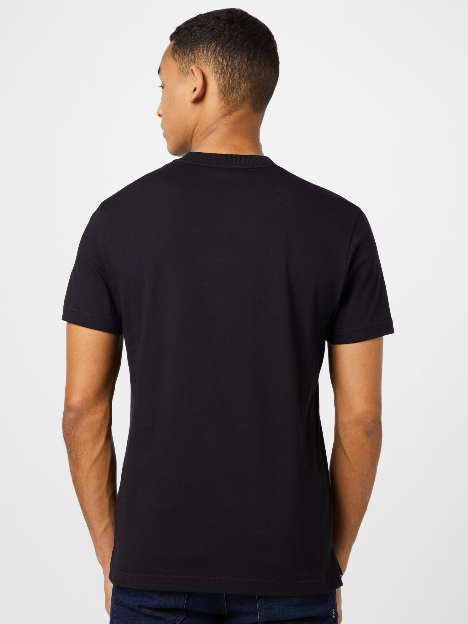 STRELLSON Tricou negru / alb - Pled.ro