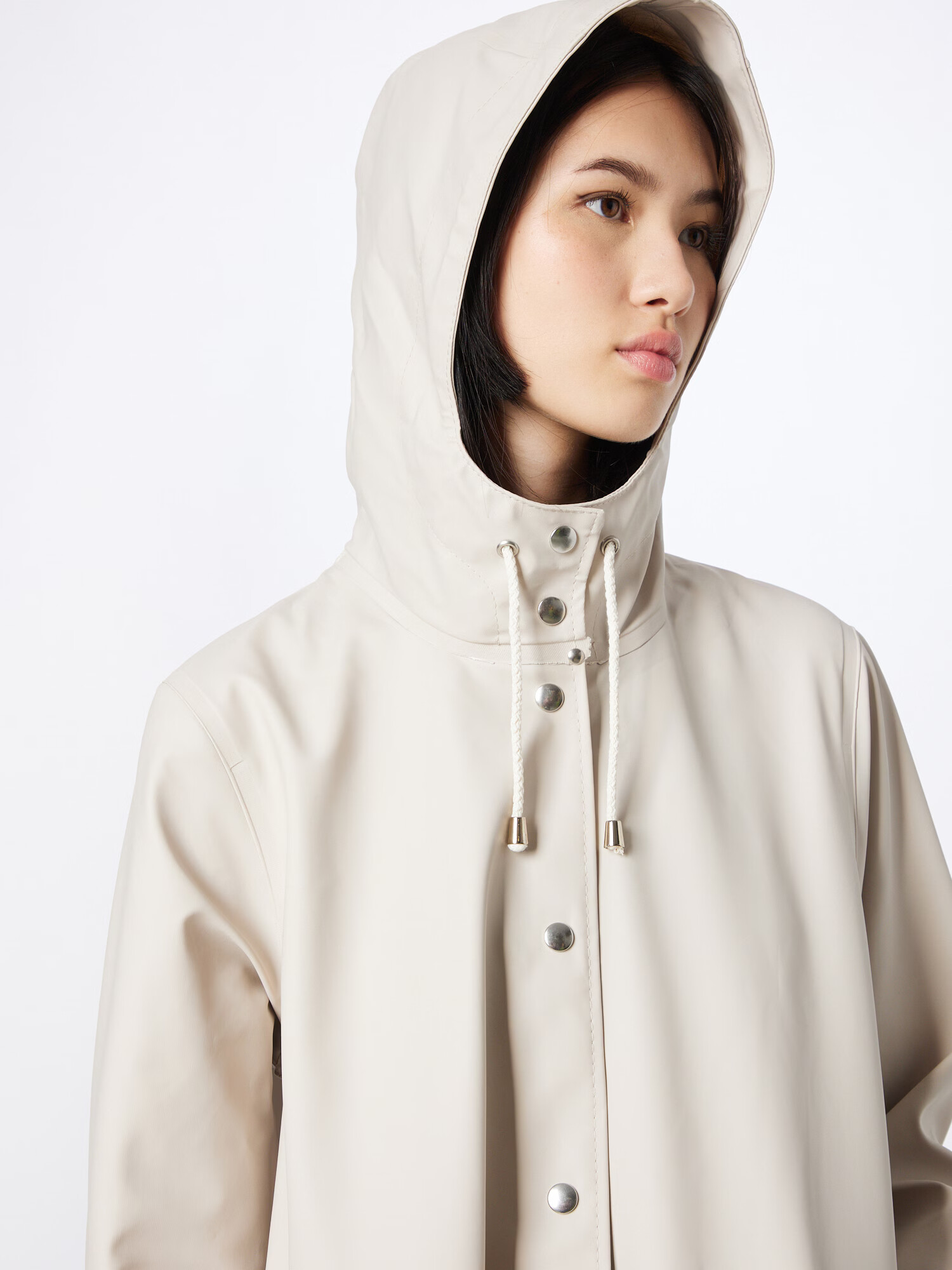 Stutterheim Palton de primăvară-toamnă alb kitt / gri închis - Pled.ro