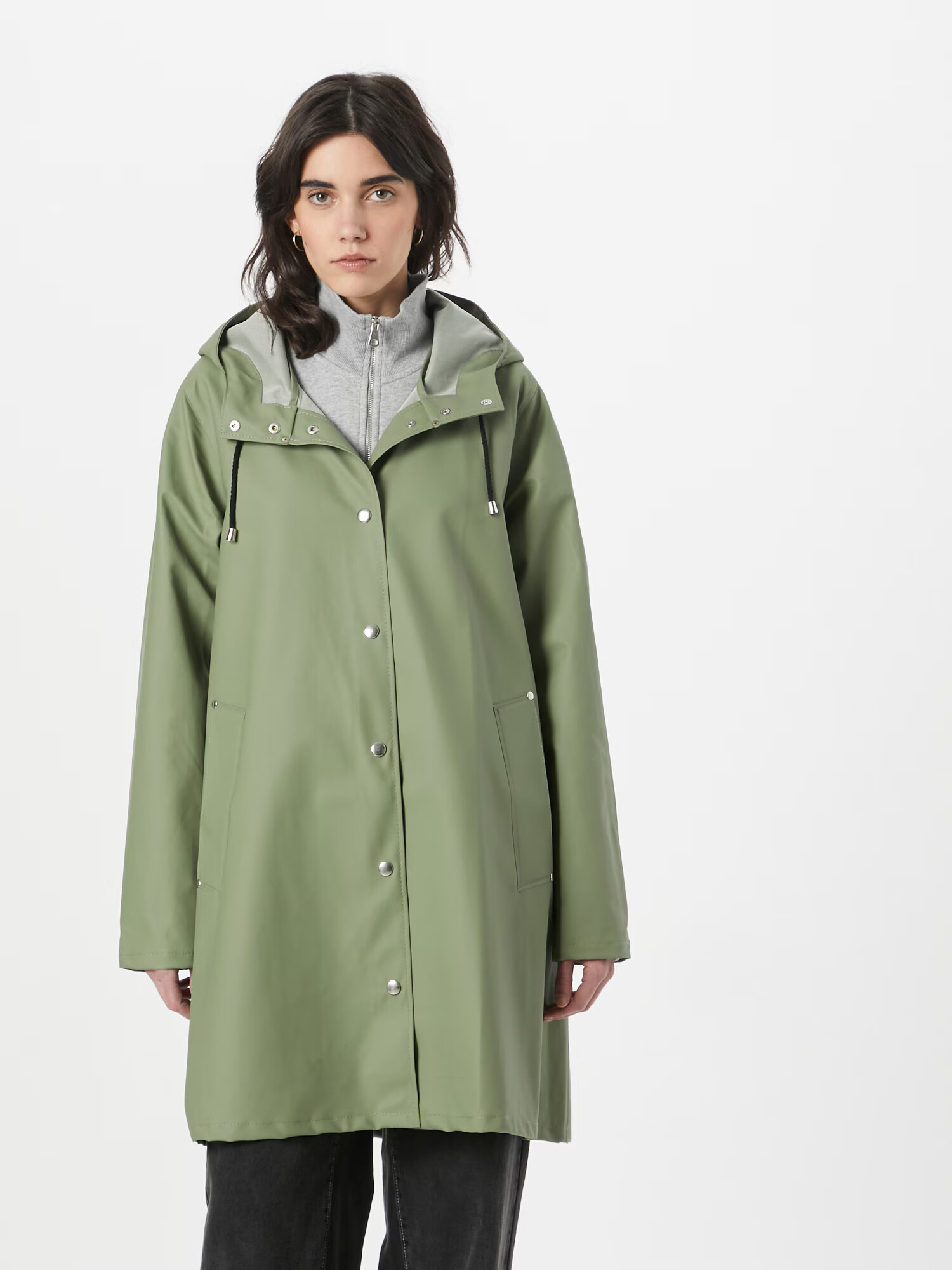 Stutterheim Palton de primăvară-toamnă gri fumuriu - Pled.ro