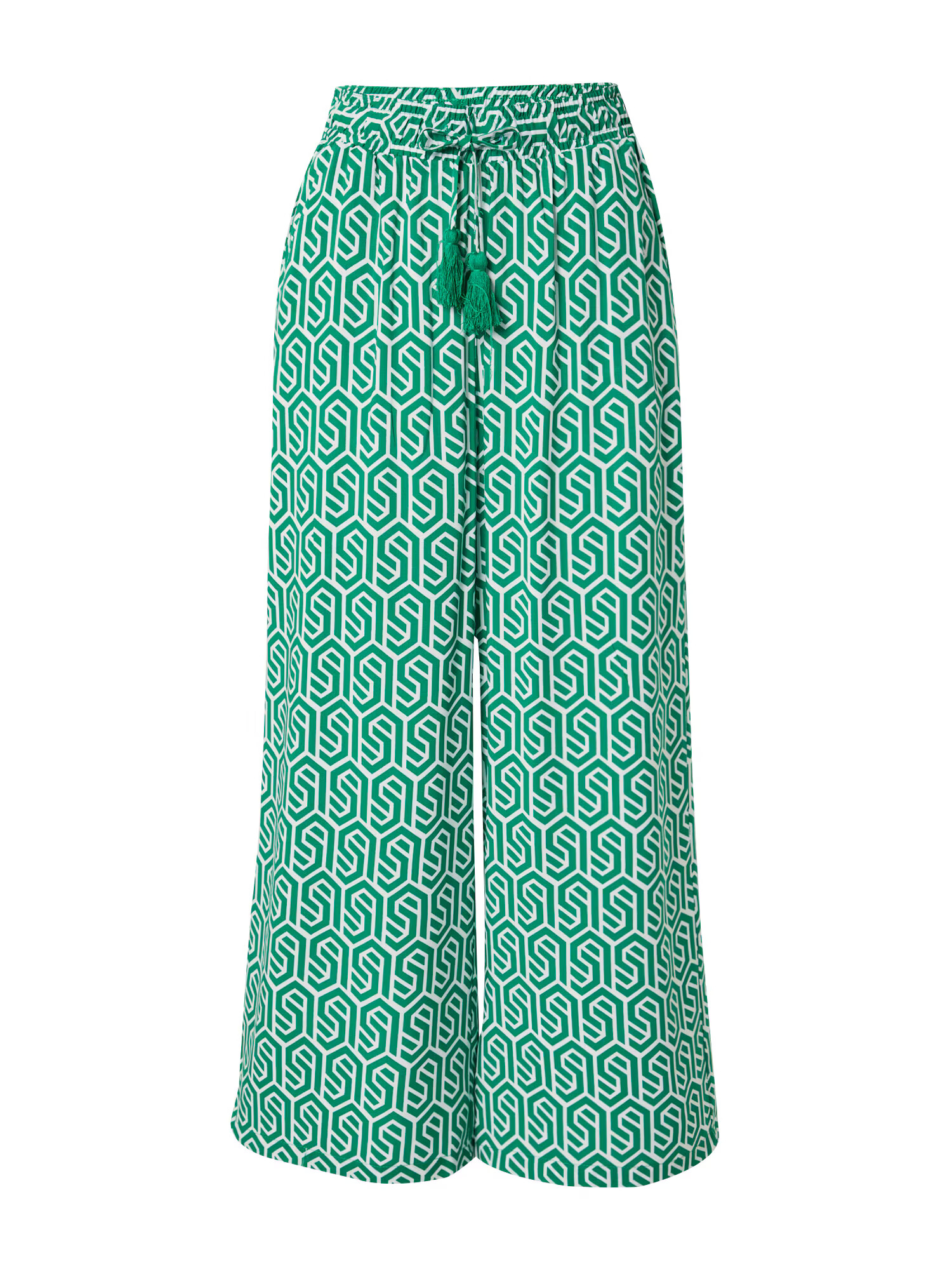 Sublevel Pantaloni verde petrol / alb - Pled.ro