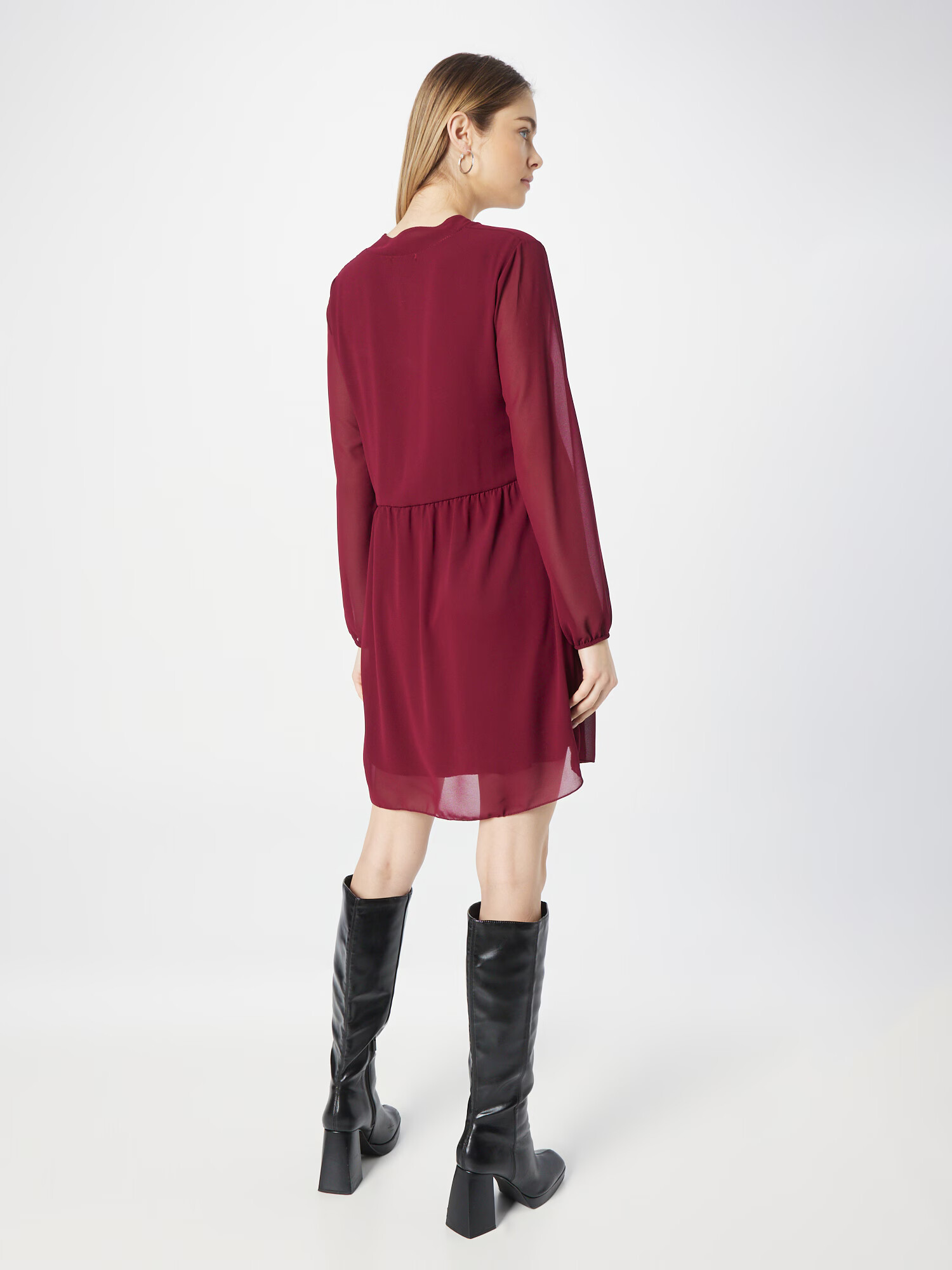 Sublevel Rochie tip bluză roșu burgundy - Pled.ro