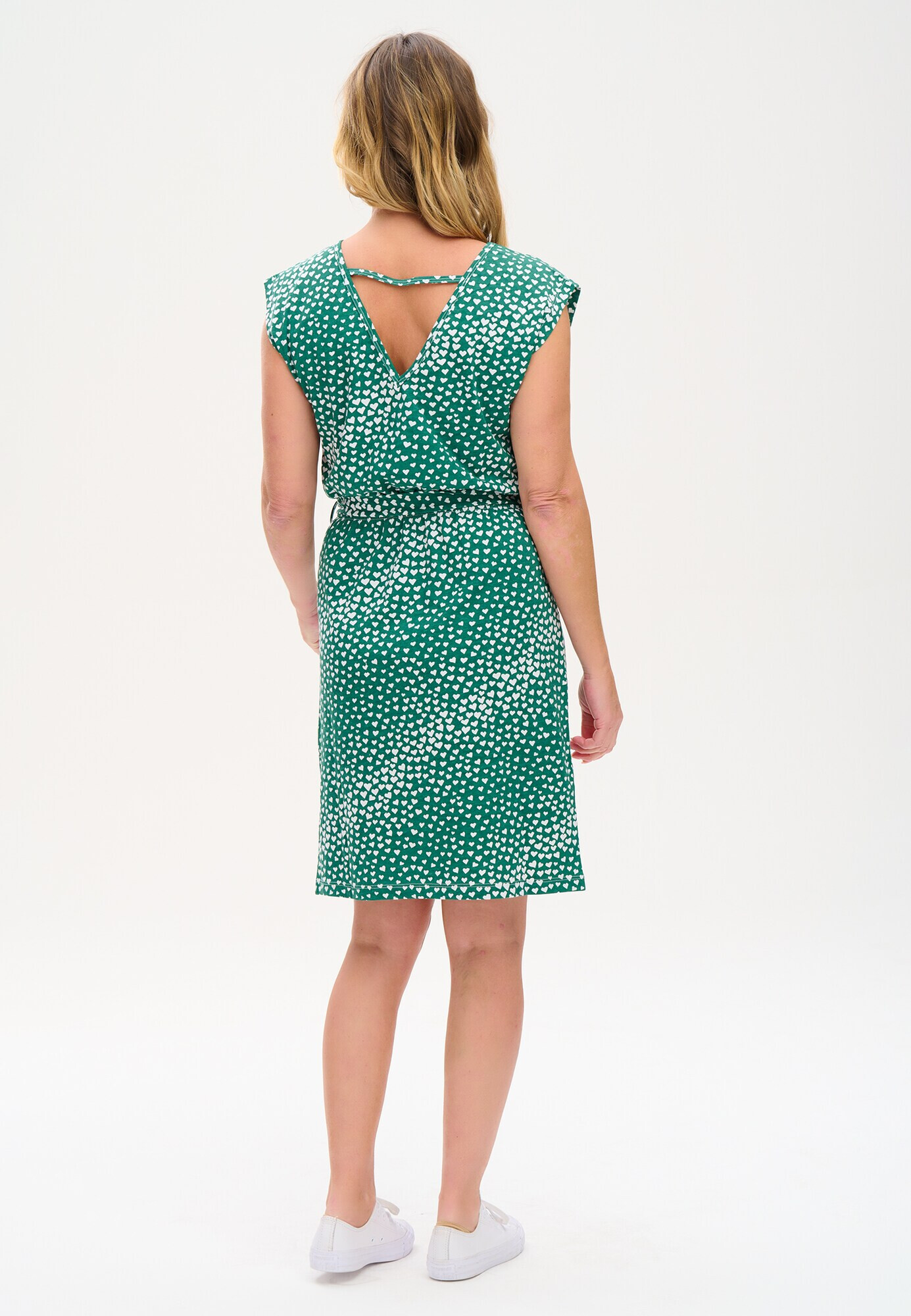 Sugarhill Brighton Rochie ' HETTY' verde / alb - Pled.ro