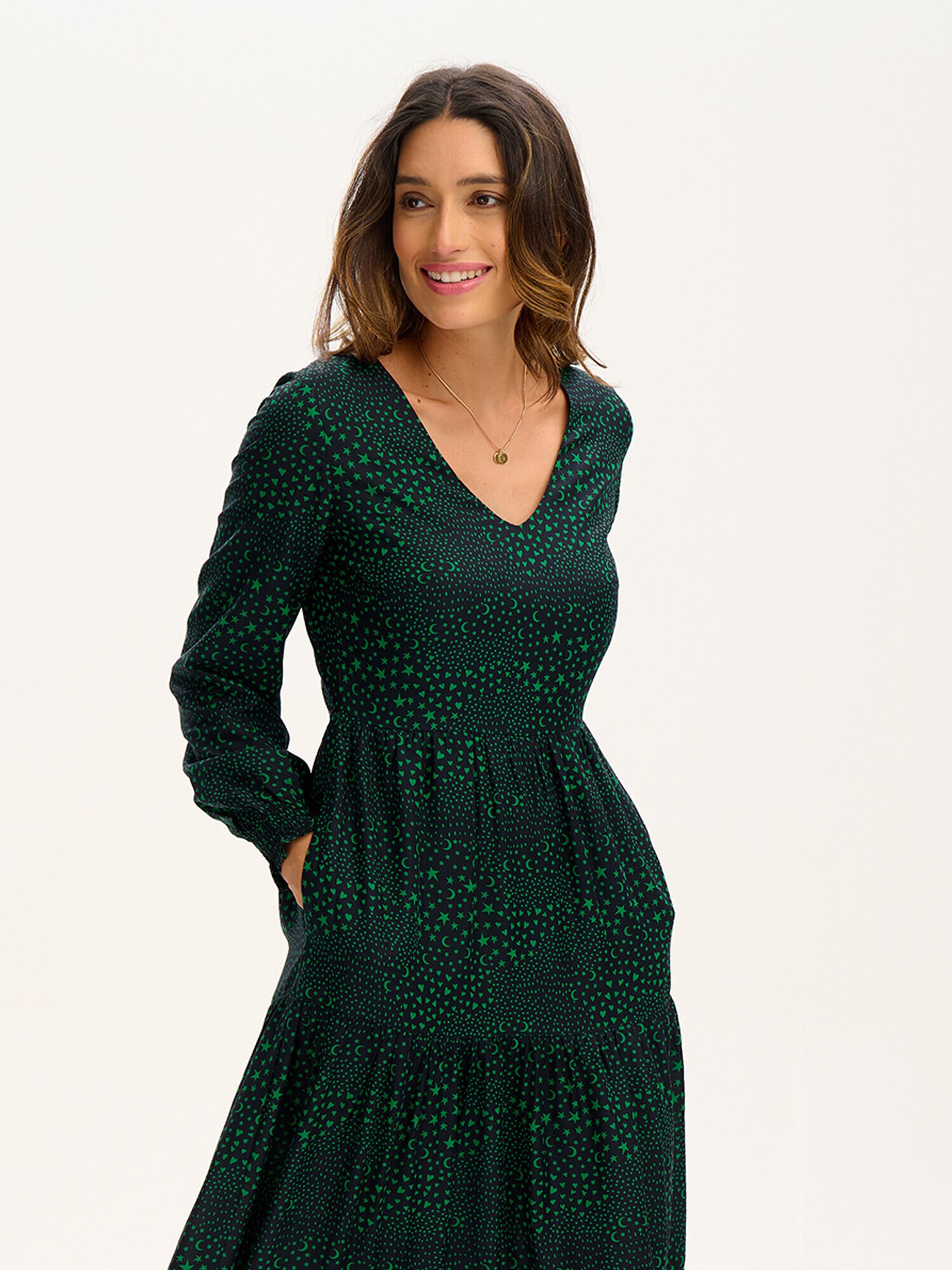 Sugarhill Brighton Rochie ' NOLA ' verde - Pled.ro