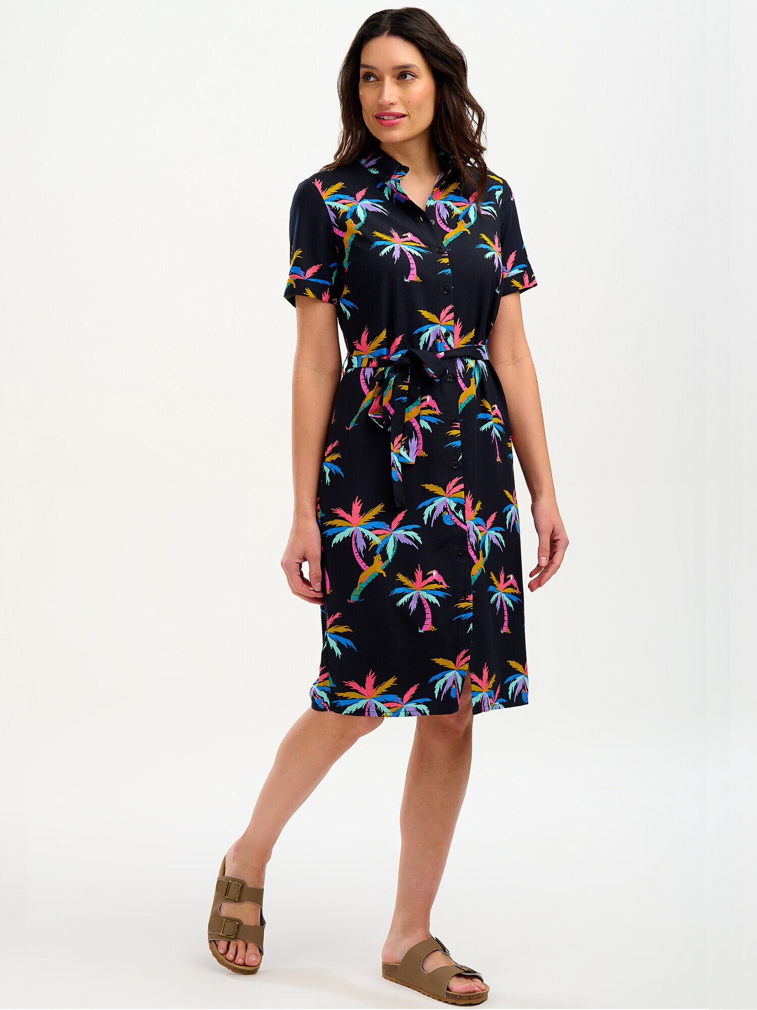 Sugarhill Brighton Rochie tip bluză 'JUSTINE' albastru / turcoaz / roz / negru - Pled.ro