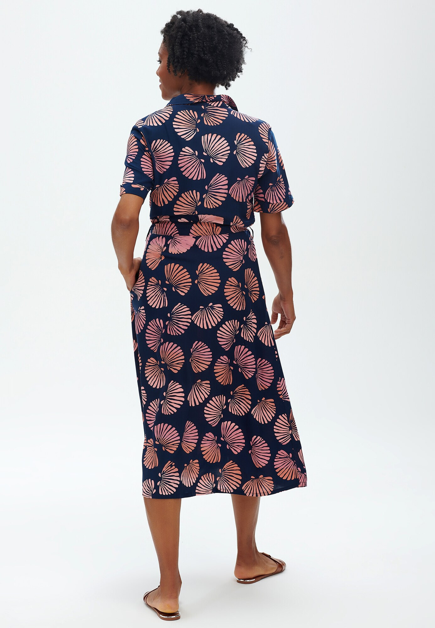 Sugarhill Brighton Rochie tip bluză 'LAURETTA SHELL BATIK ' bleumarin / roz - Pled.ro