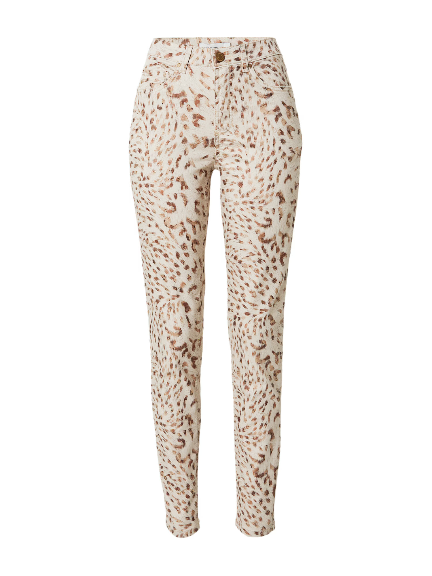 Summum Pantaloni crem / maro / maro deschis - Pled.ro