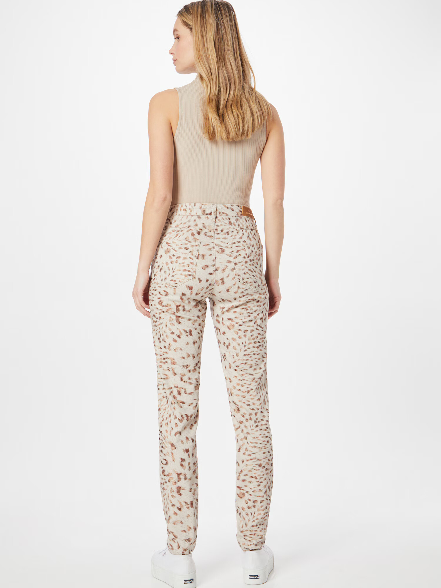 Summum Pantaloni crem / maro / maro deschis - Pled.ro