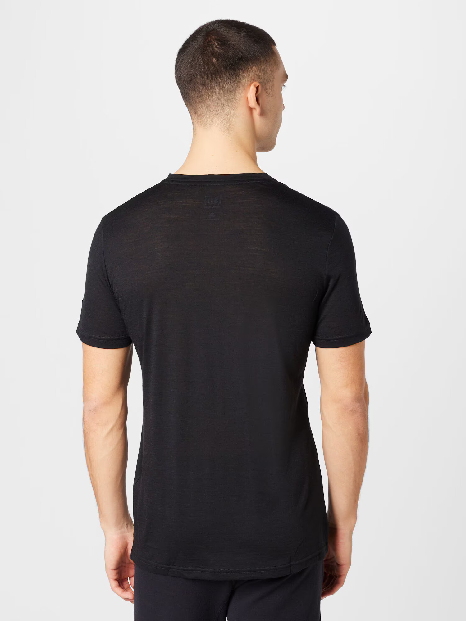 Super Natural Tricou funcțional 'GRAVEL' negru / alb - Pled.ro