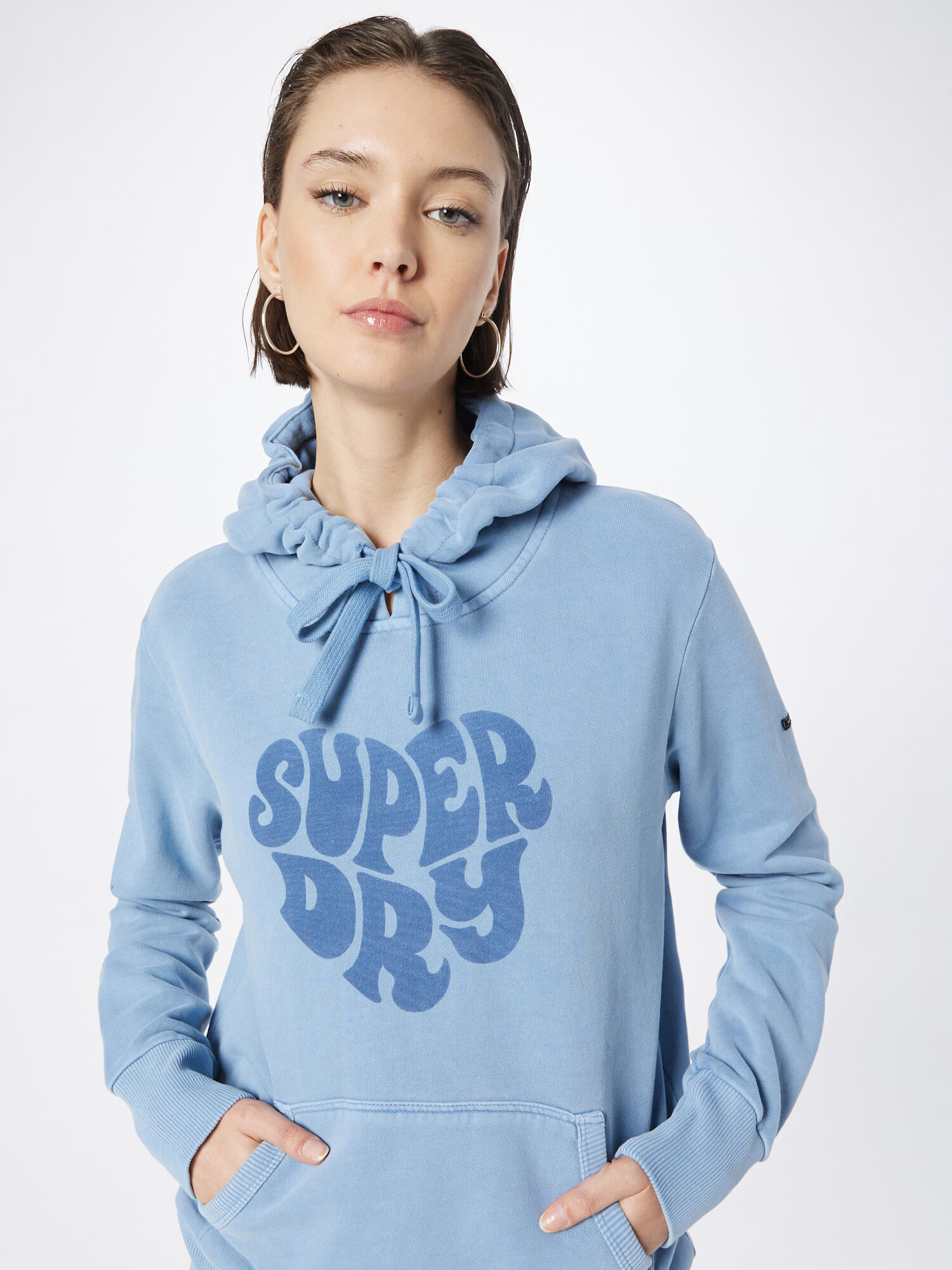 Superdry Bluză de molton albastru / albastru deschis - Pled.ro