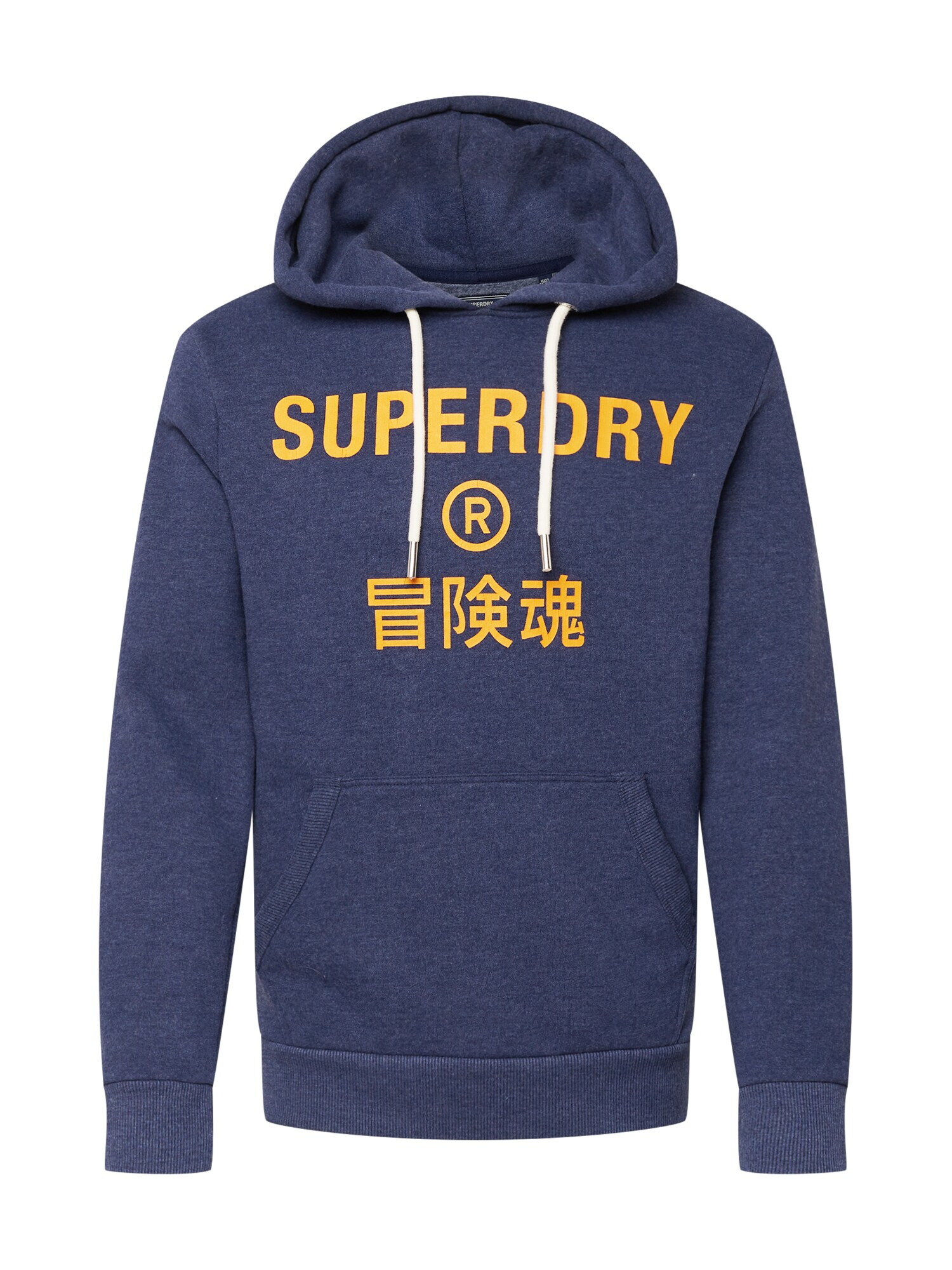 Superdry Bluză de molton albastru marin / galben auriu - Pled.ro