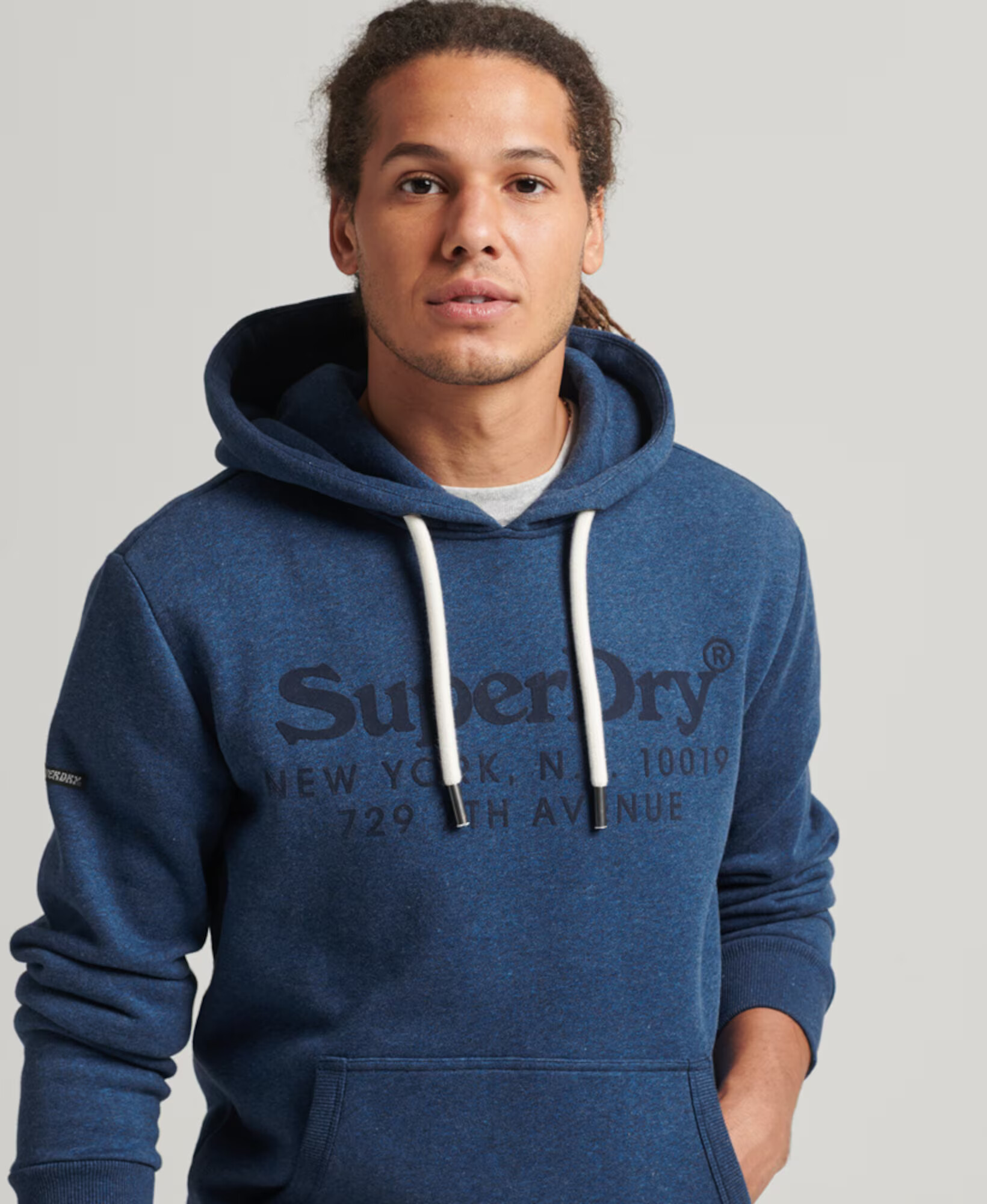 Superdry Bluză de molton albastru / negru - Pled.ro