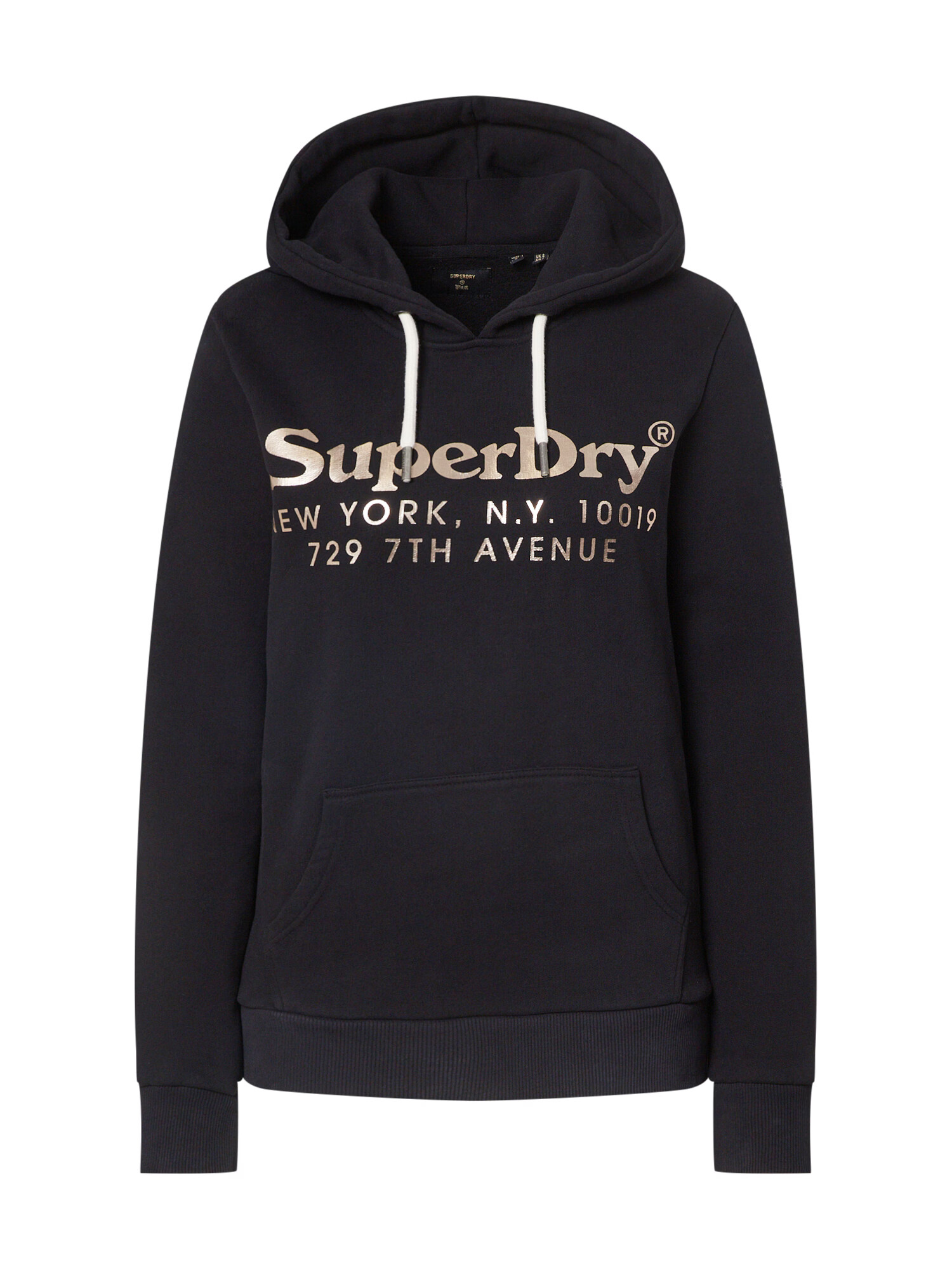 Superdry Bluză de molton auriu / negru - Pled.ro